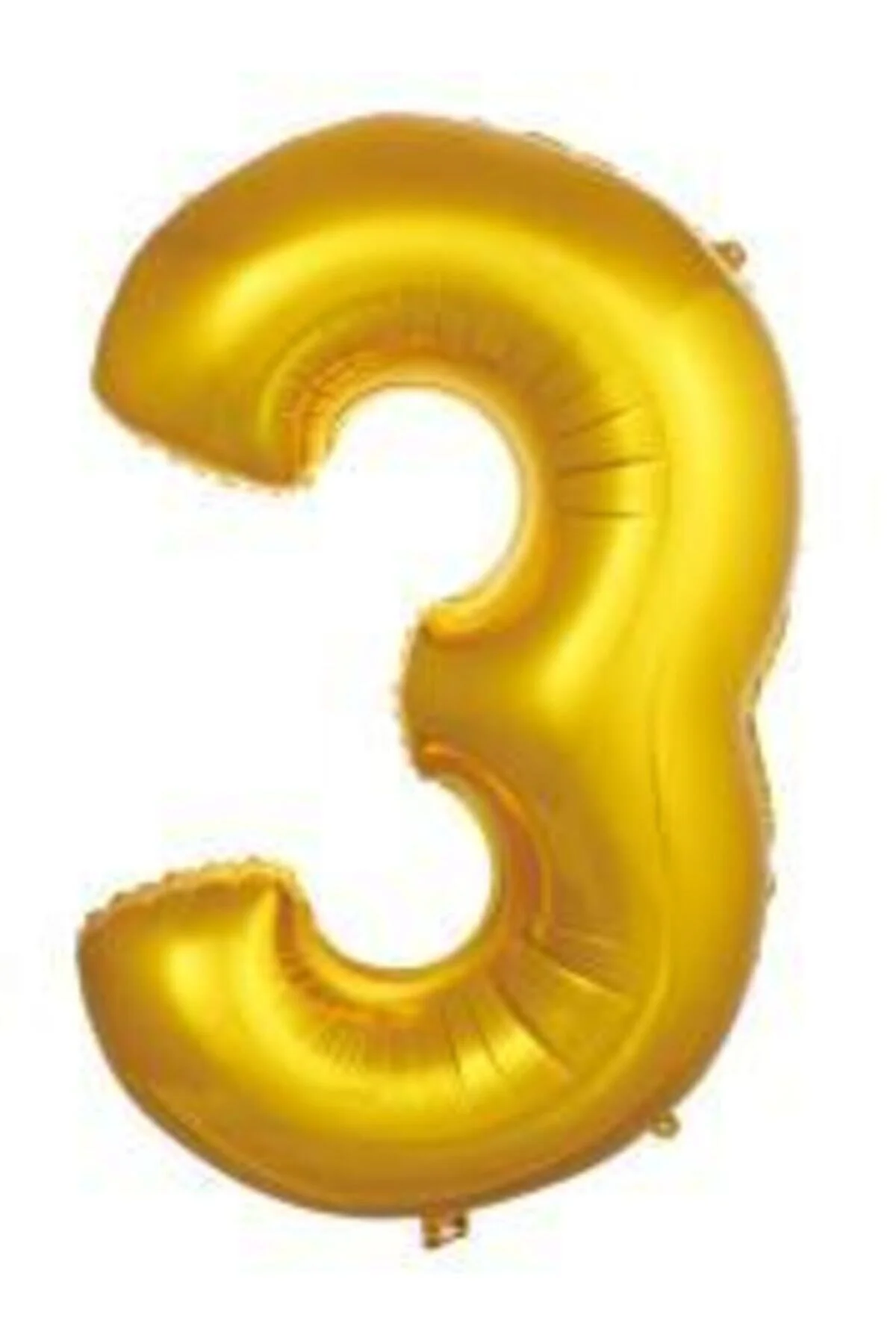 16 Inç 35 Cm Altın Rakam Folyo Balon 3
