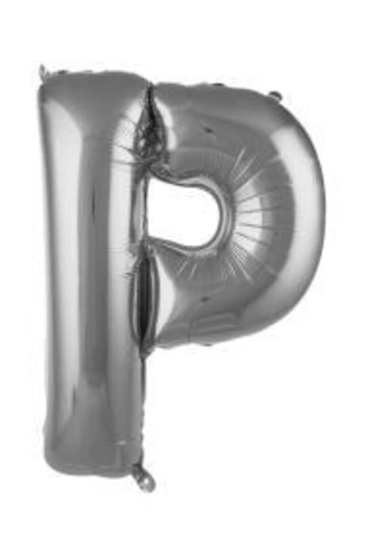 34 Inç 76 Cm Gümüş Folyo Harf Balon P