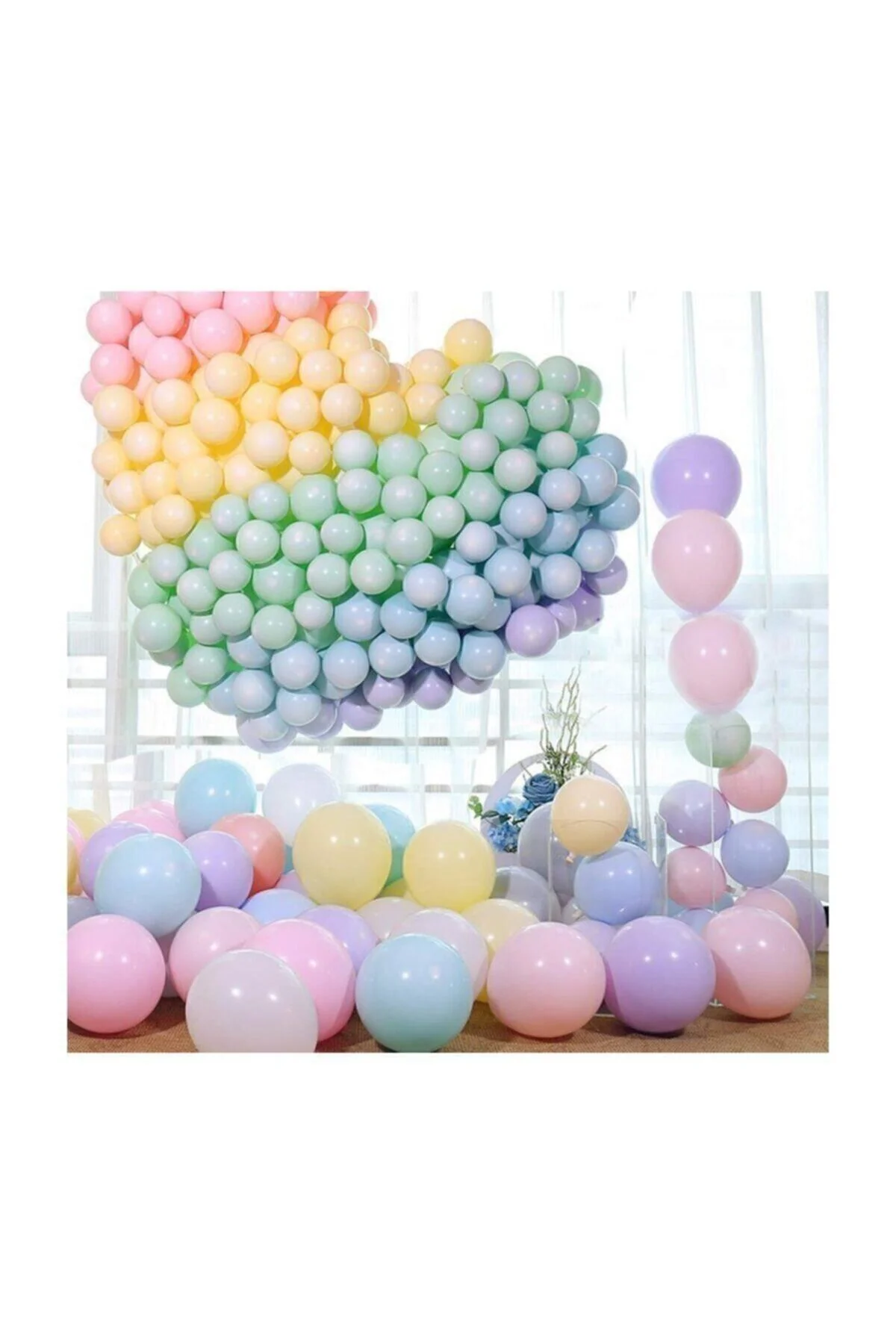 Makaron Balon 12" Inç Kalisan Marka 25 Adet Karışık Renk