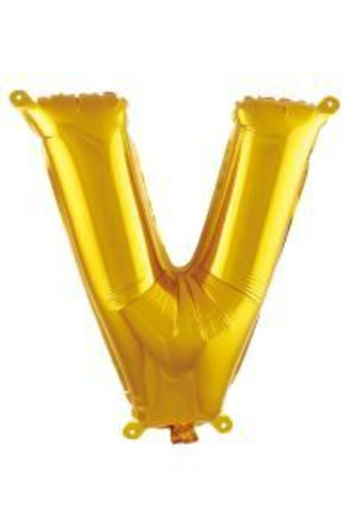 16 Inç 35 Cm Altın Folyo Harf Balon V