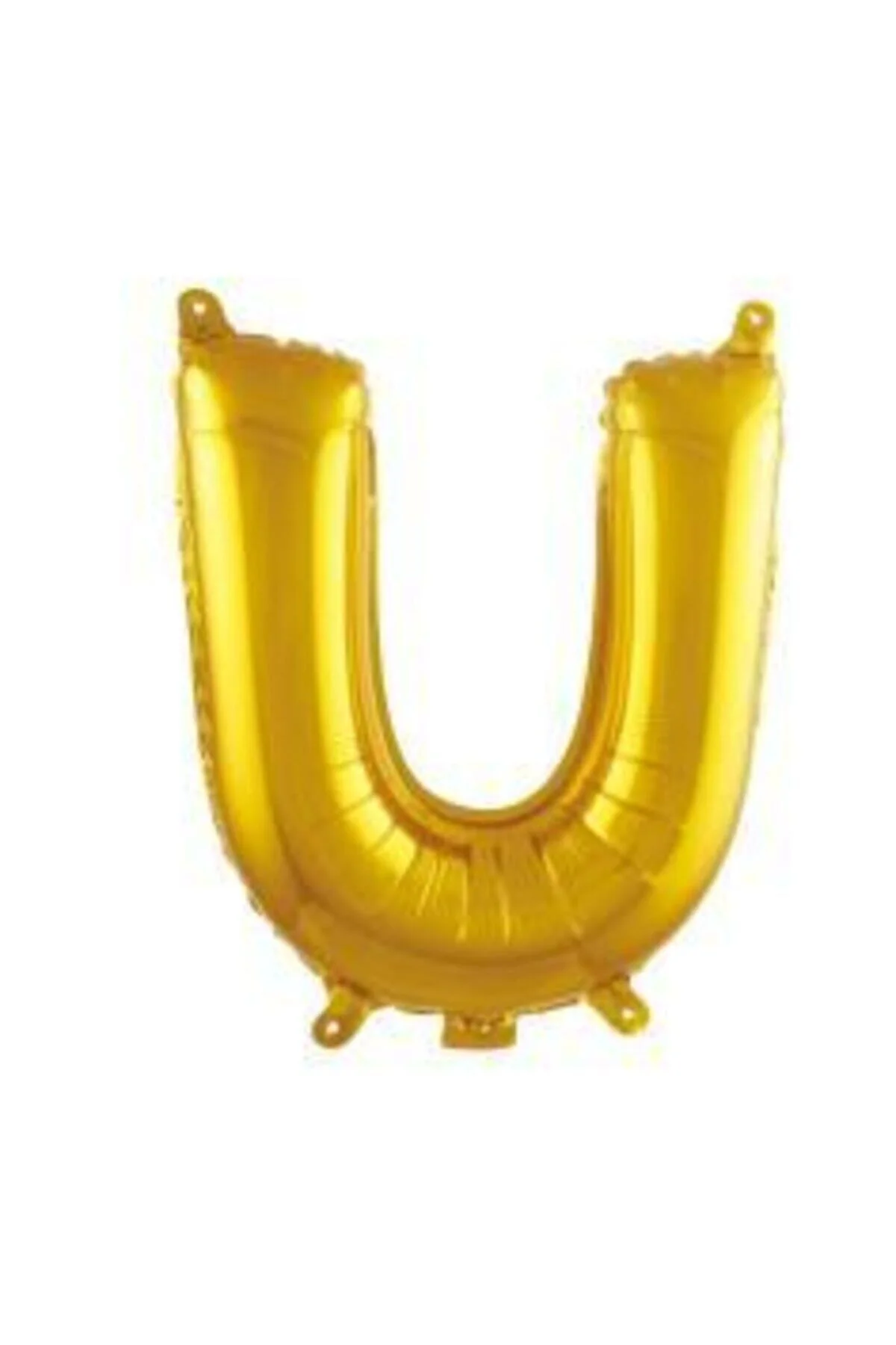 16 Inç 35 Cm Altın Folyo Harf Balon U