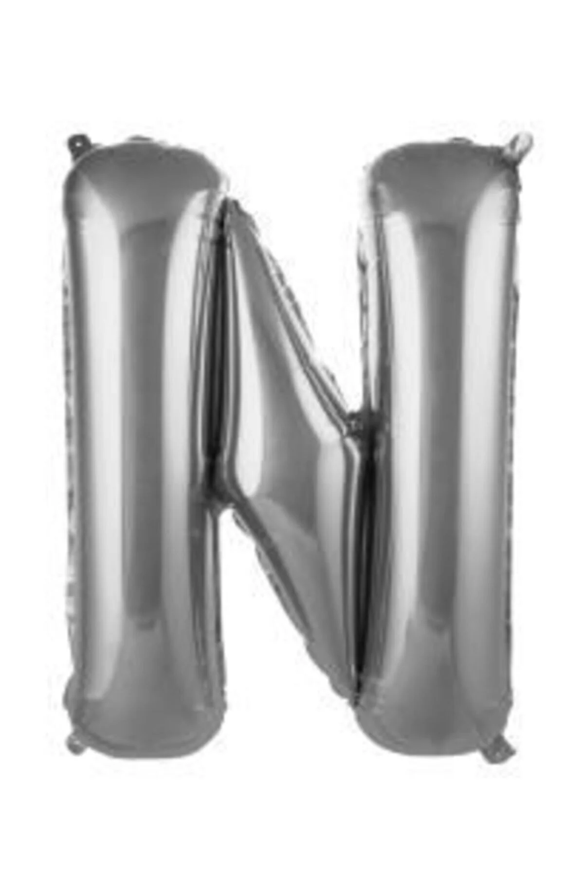 40 Inç 100 Cm Gümüş Folyo Harf Balon N