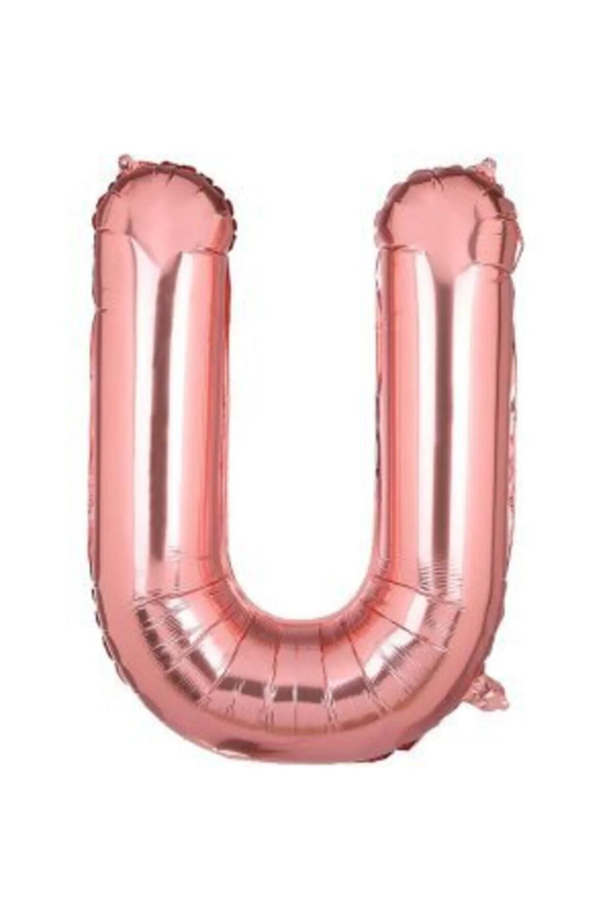 34 Inç 80 Cm Rose Gold Folyo Rakam Balon U