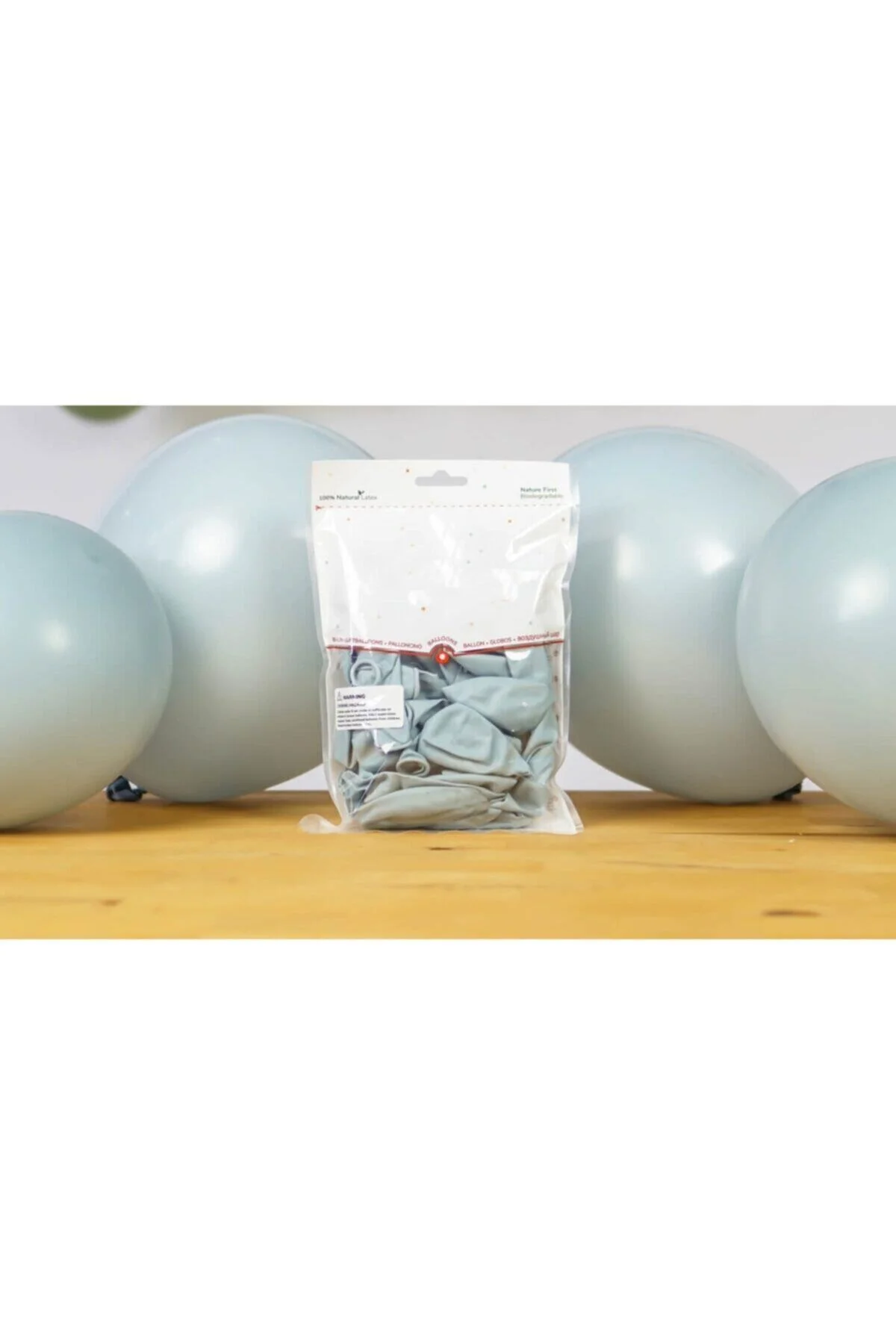 12 Inç Standart Boy Retro Balon 10 Adet Fırtına Mavisi