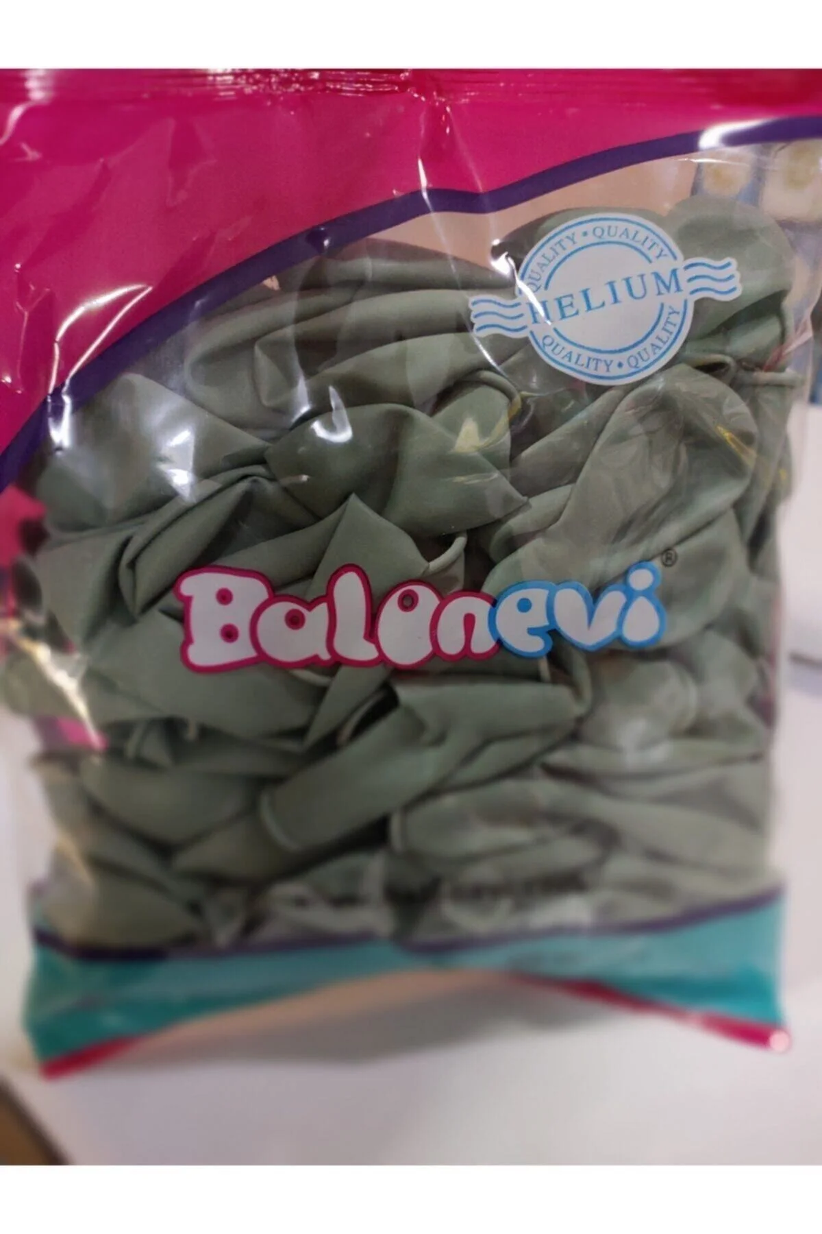 12 Inç Standart Boy Metalik Balon Küf Yeşili 100 Adet