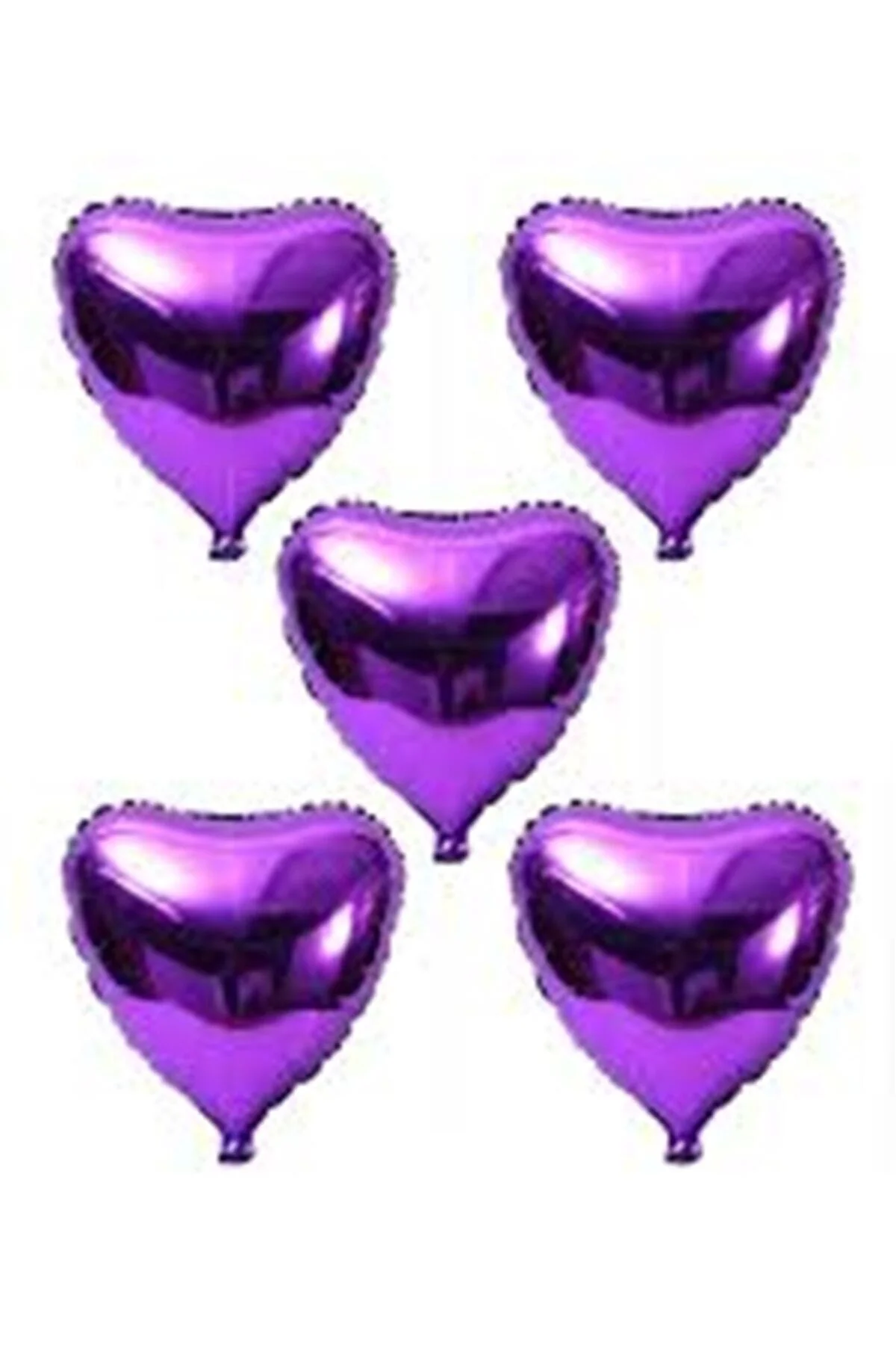 Kalp Folyo Balon 40 Cm 10 Adet Kalp Folyo Balon Seti Kalpli Balon Folyo 40 Cm 10 Adet Fiyatıdır