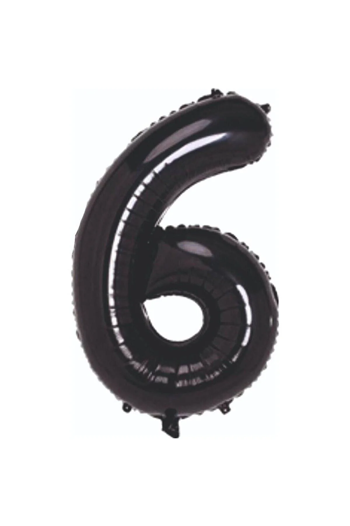 34 Inç 76 Cm Siyah Folyo Rakam Balon 6