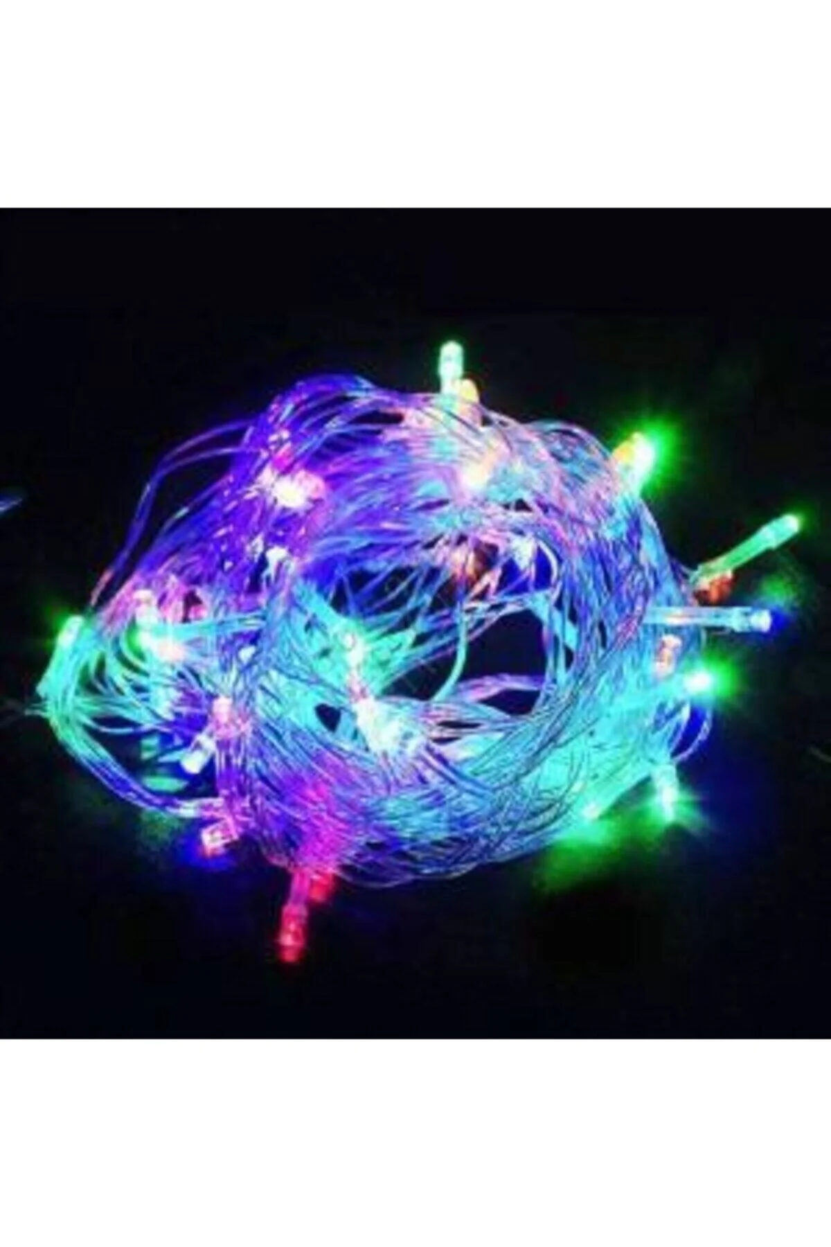 100 Ledli Yılbaşı Led Işık Süs 10 Metre Parti Led Işıkları Rgb