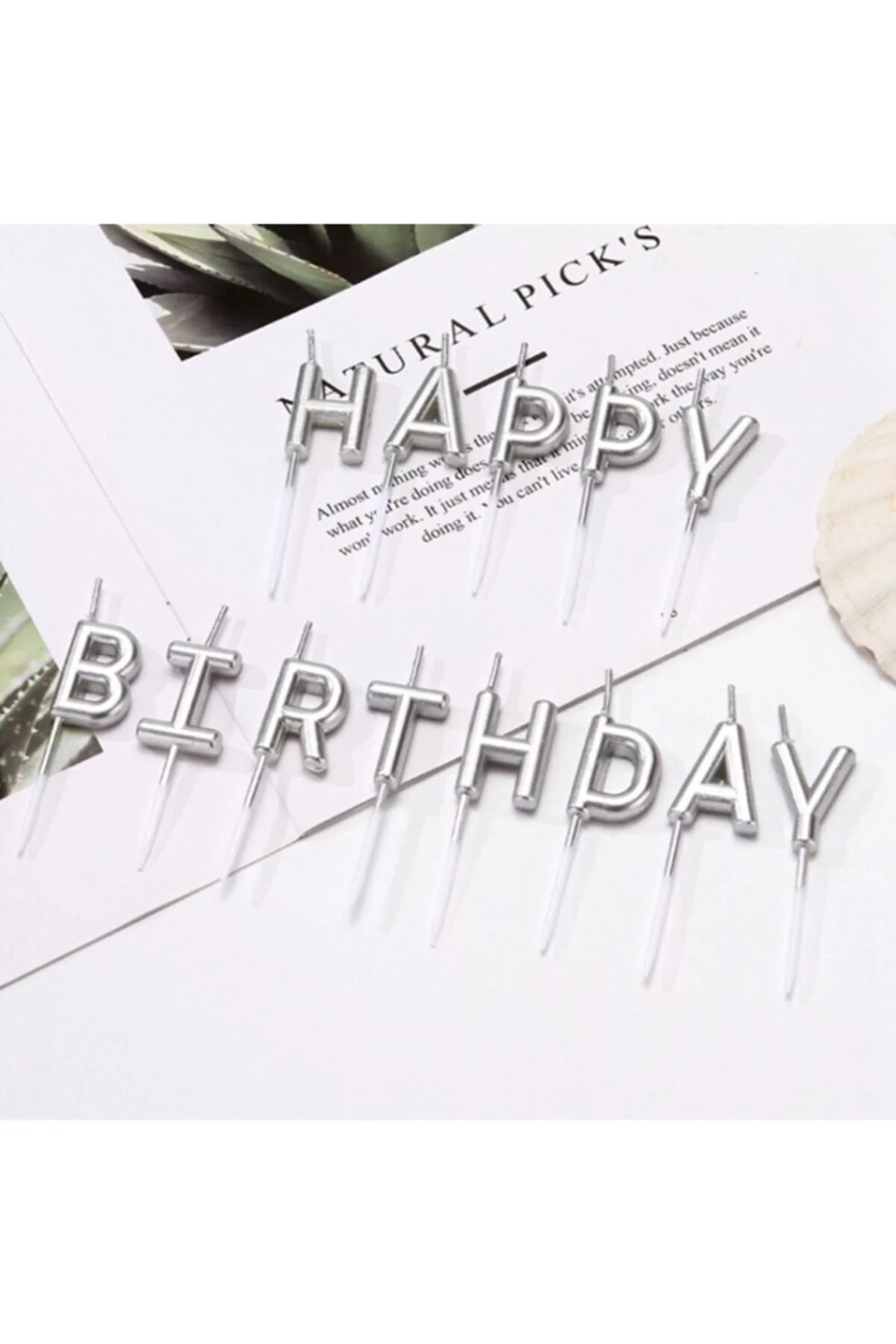 Happy Birthday Mum Gümüş Renk - Trend Avenue Görsel 2