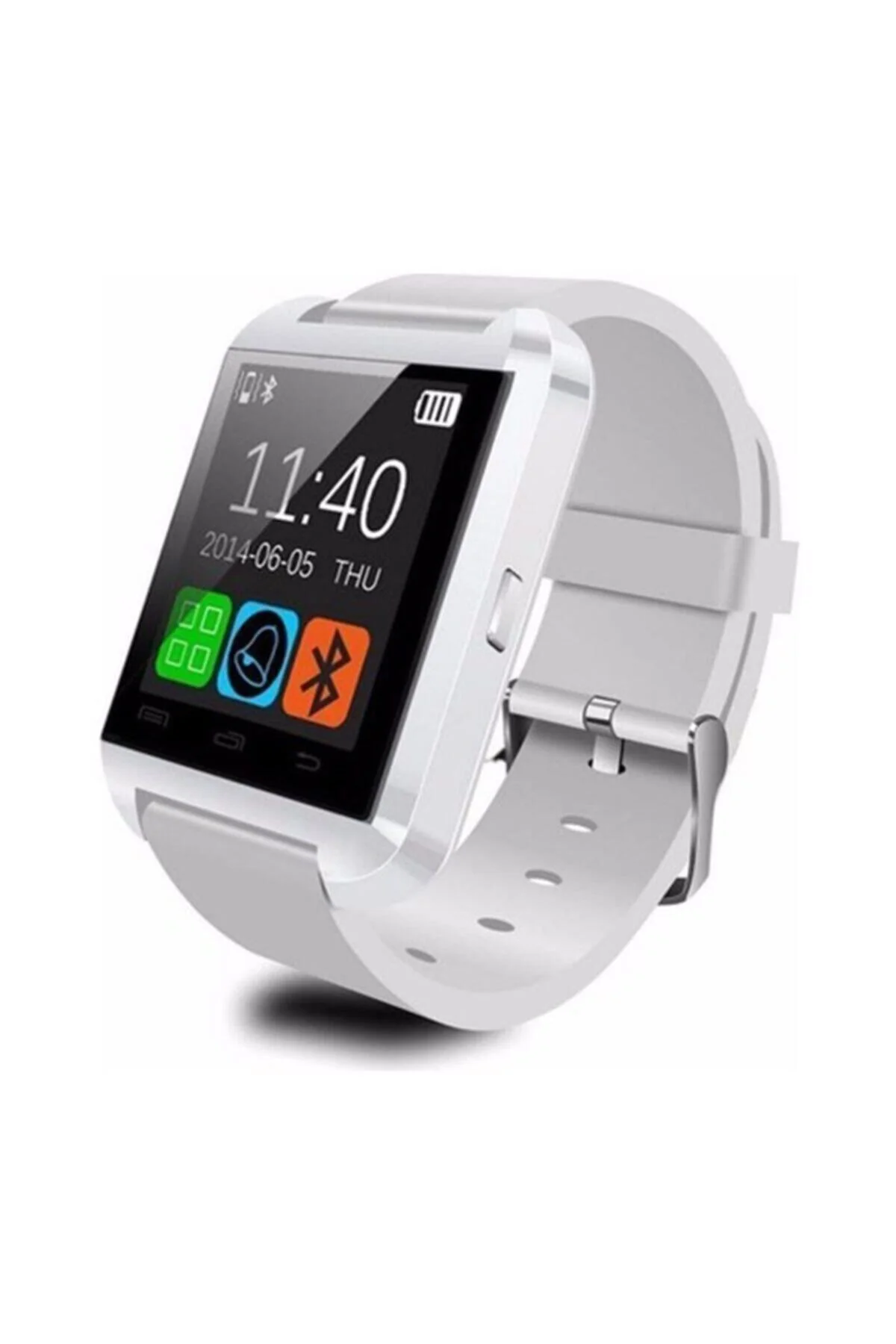 Smart Watch Hafıza Kartlı Kameralı Akıllı Saat Beyaz