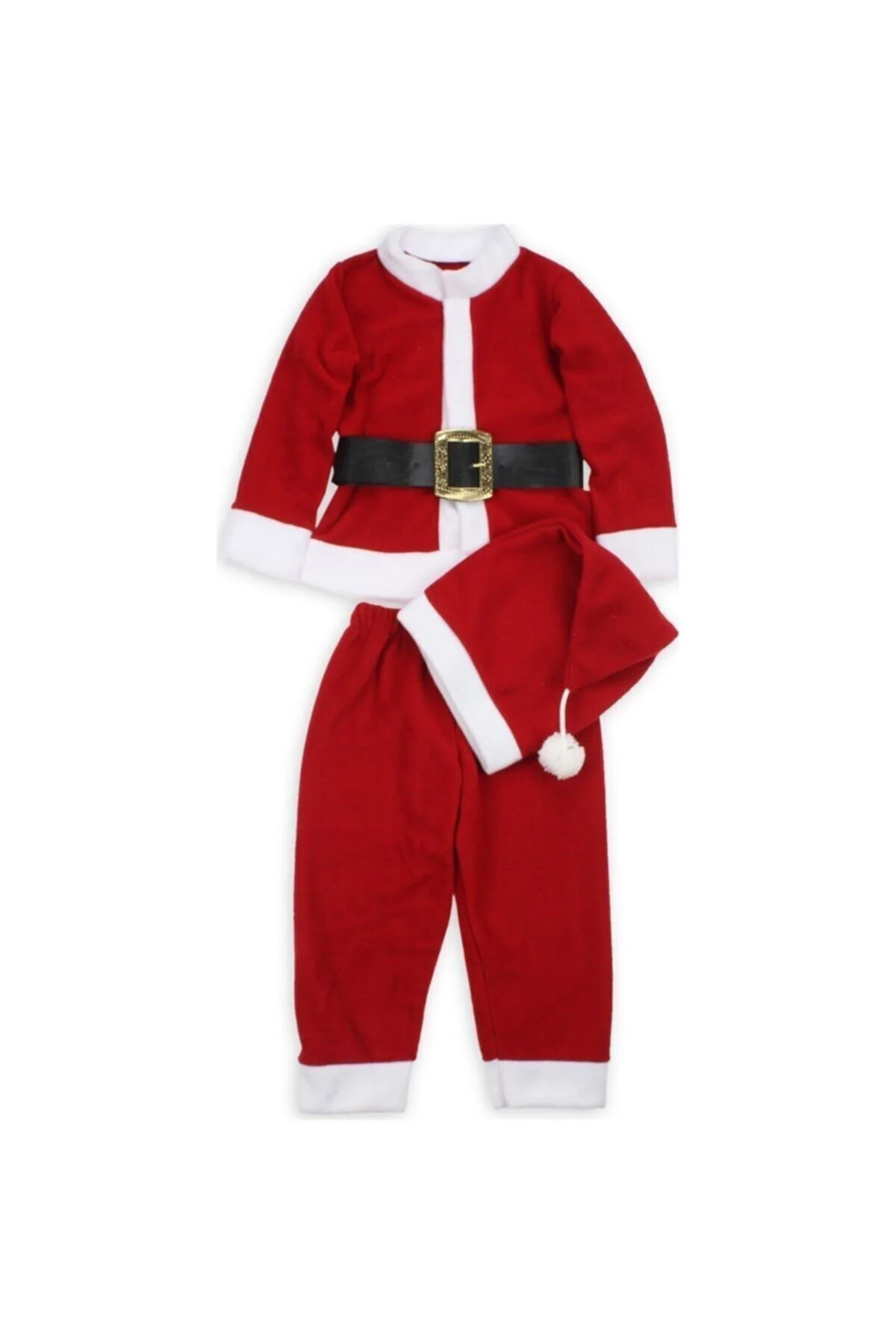 Çocuk Kırmızı Noel Baba Kostüm