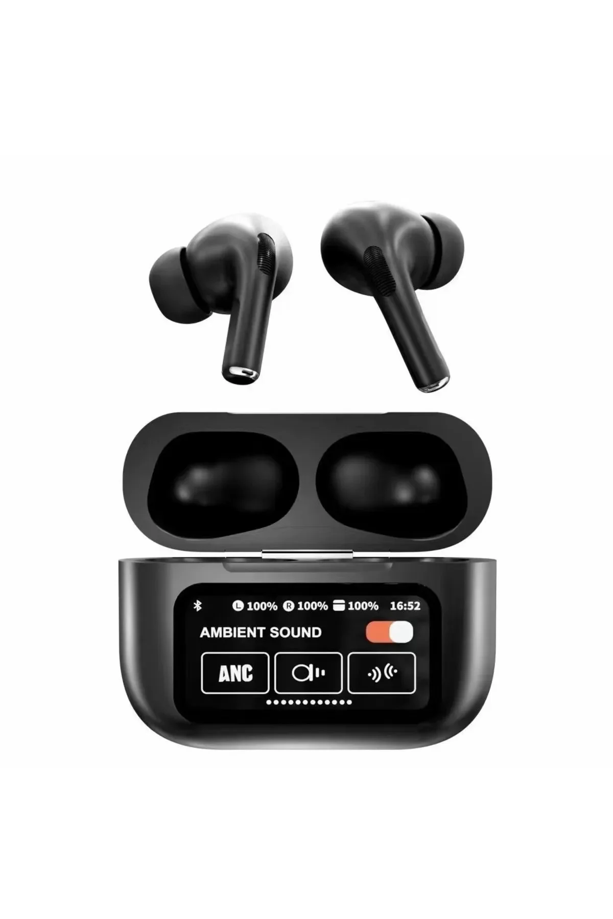 Dokunmatik Oled Ekranlı Türkçe Menü Selfie Kontrollü İos Android Bluetooth Kulaklık ANC/ENC - pazariz Görsel 4