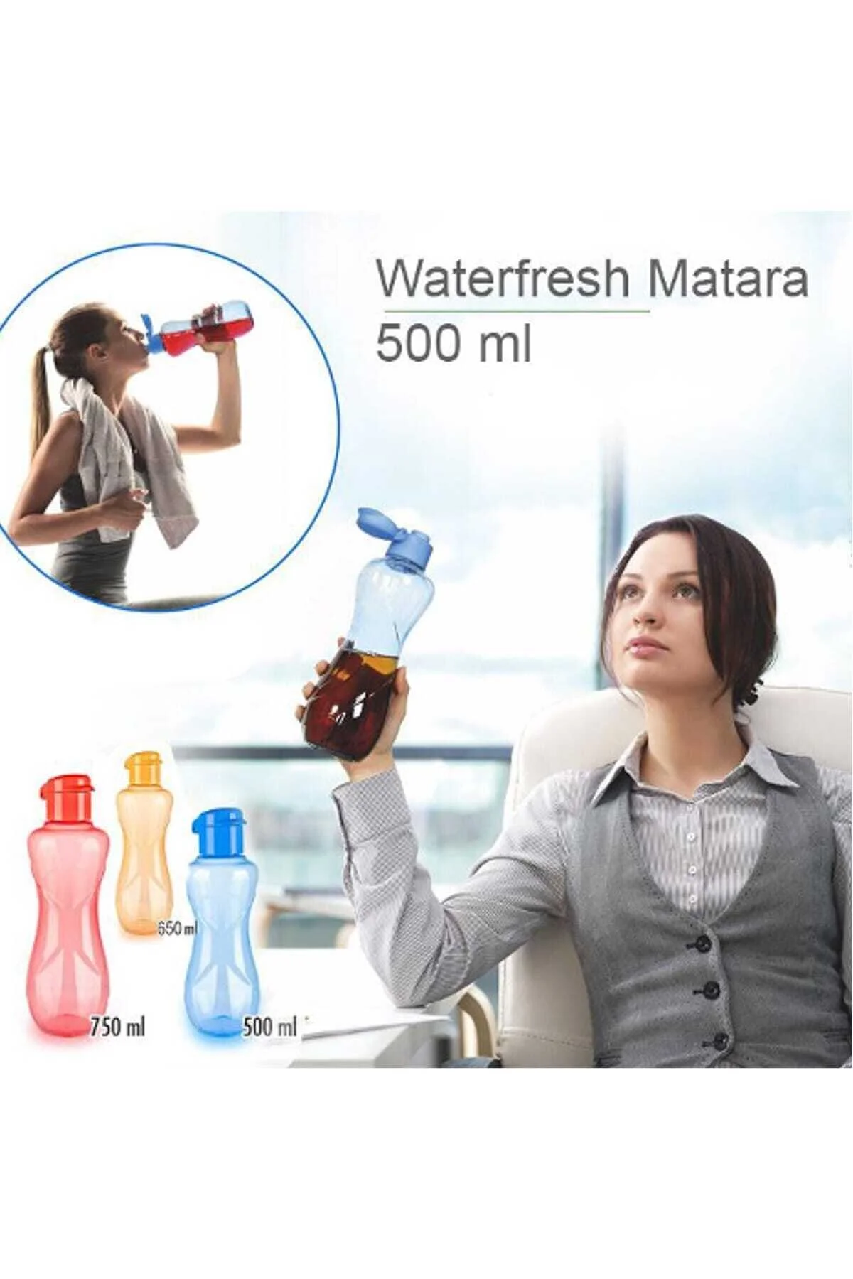 Waterfresh Lüks Matara 500 ml Sarı - Titiz Görsel 2