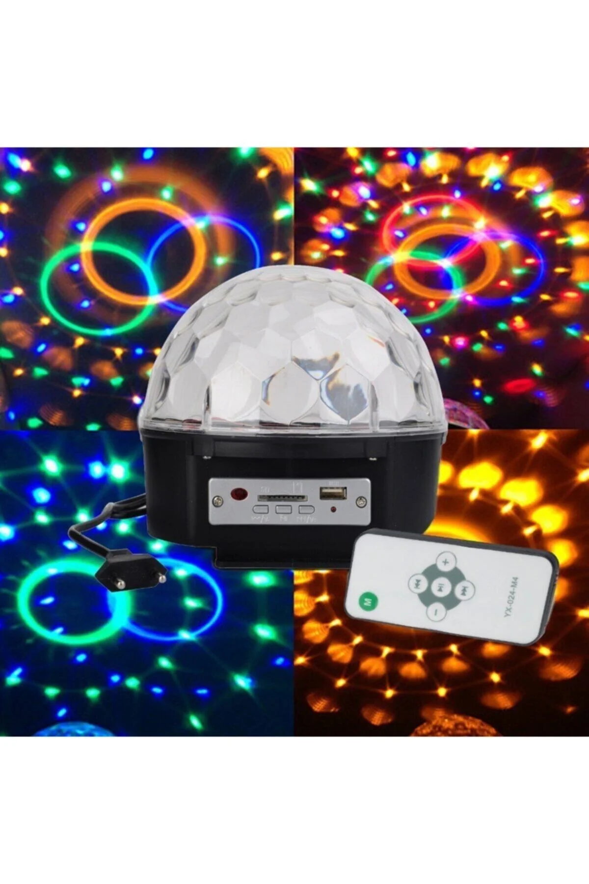 Led Disko Topu Sd Kart Ve Usb Girişli Disko Işıklı Hoparlör - Firsat Ayi Görsel 2
