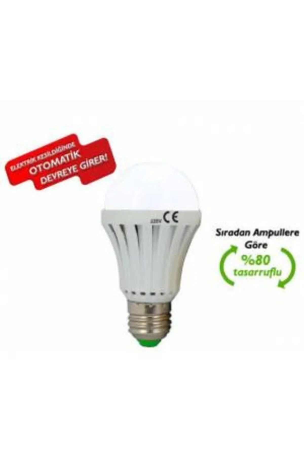9 Watt Şarjlı Led Ampul E27 Duylu 220 Volt - Firsat Ayi Görsel 2