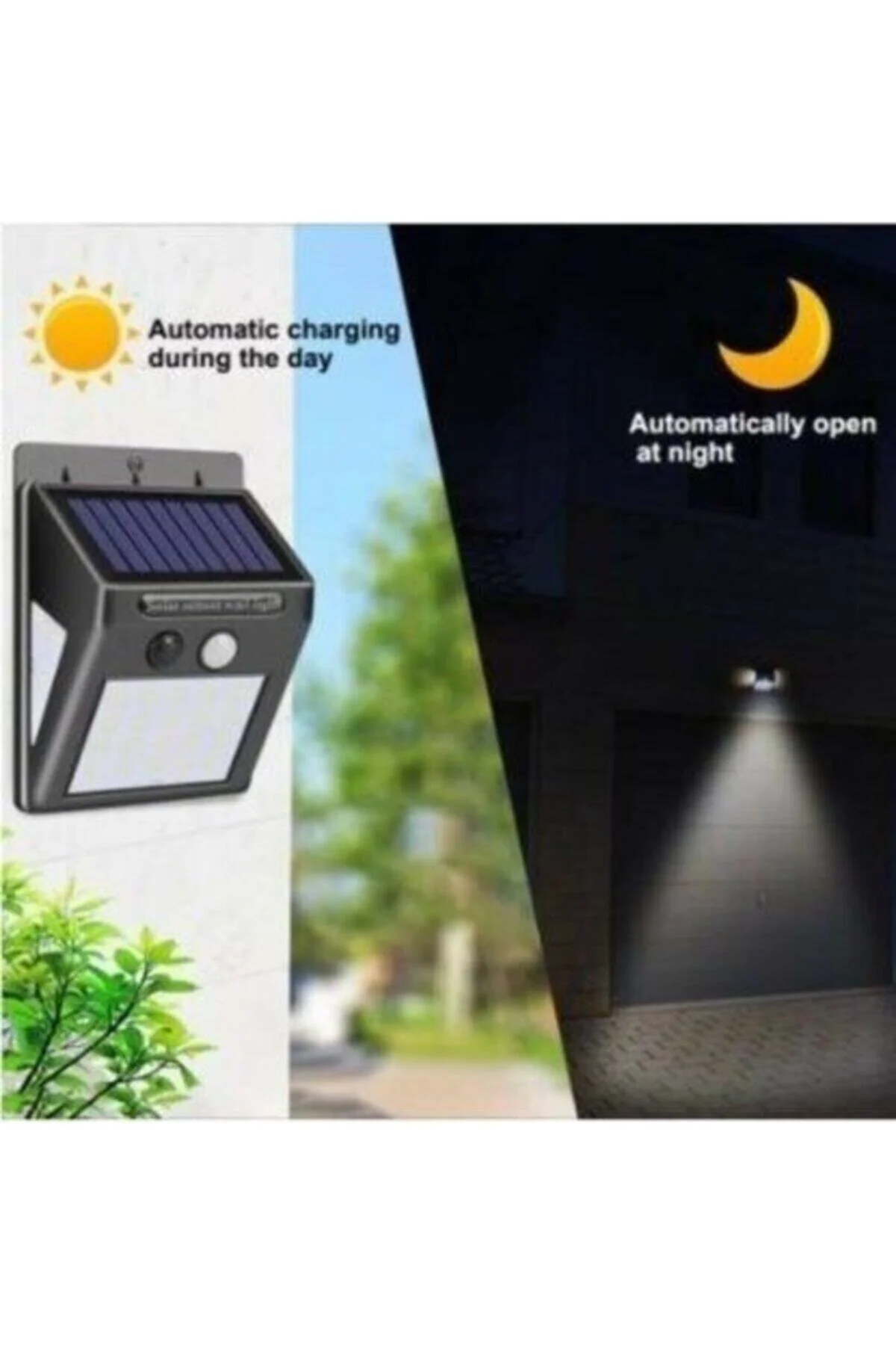 Güneş Enerjili Sokak Lambası Solar Bahçe Armatürü Aydınlatması Dış Mekan Işık 20 Led - Firsat Ayi Görsel 2