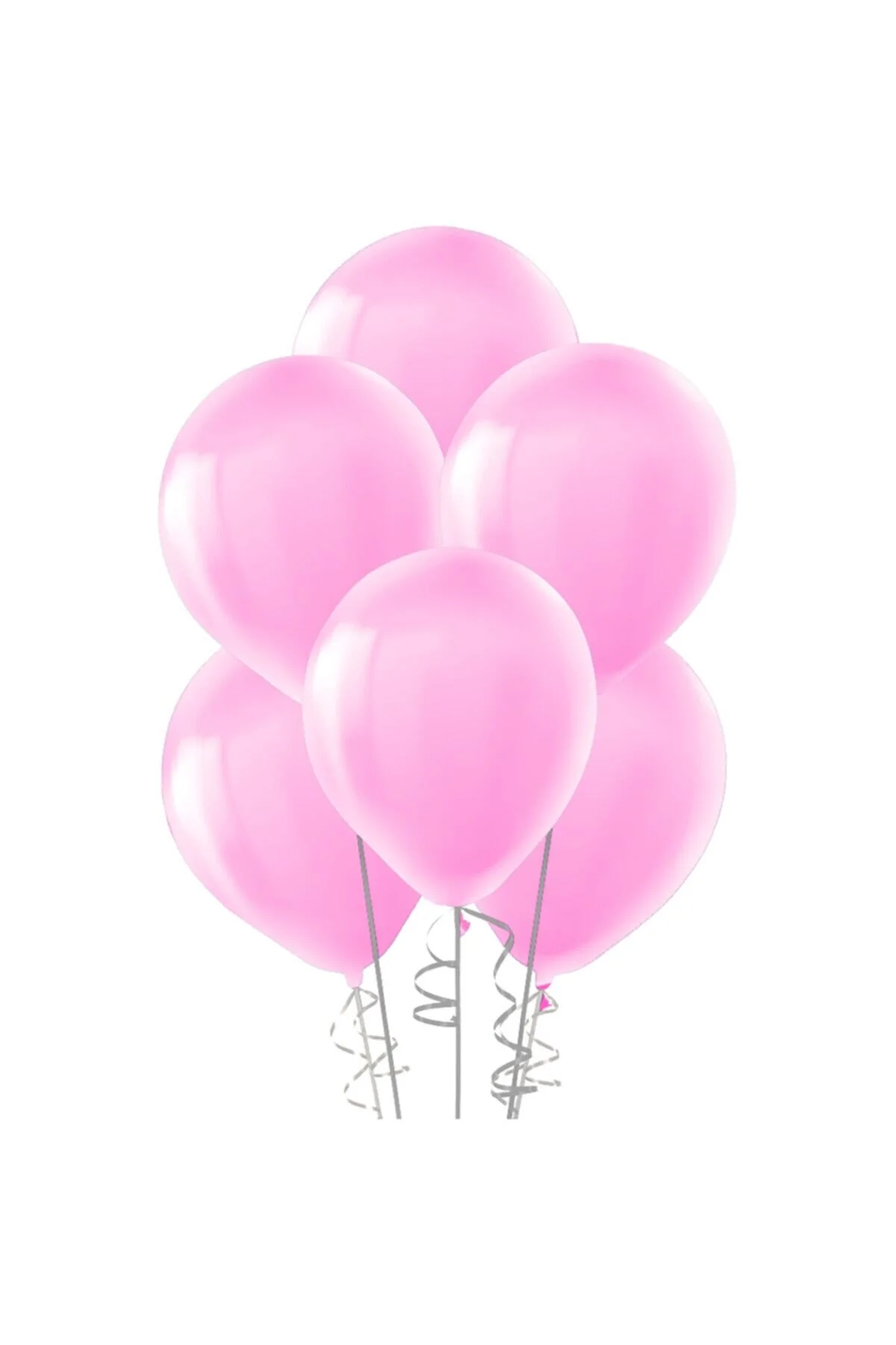 Şeker Pembesi Metalik Balon Sedefli Balon 100 Adet