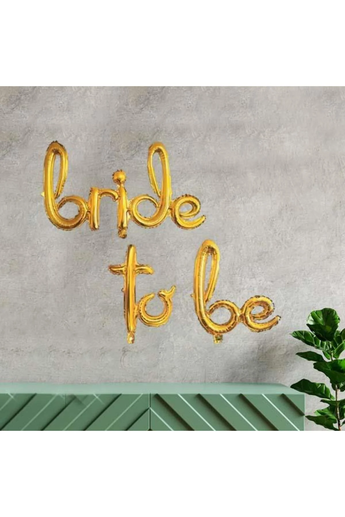 Bride To Be Balon , El Yazısı Imza Gold Renk Bekarlığa Veda Balonu - PEKSHOP Görsel 2