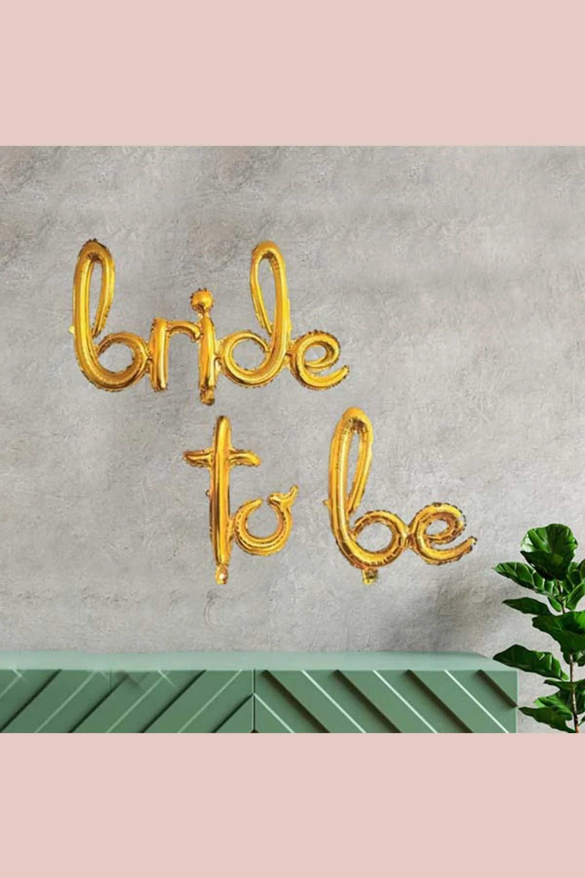 Bride To Be Balon , El Yazısı Imza Gold Renk Bekarlığa Veda Balonu
