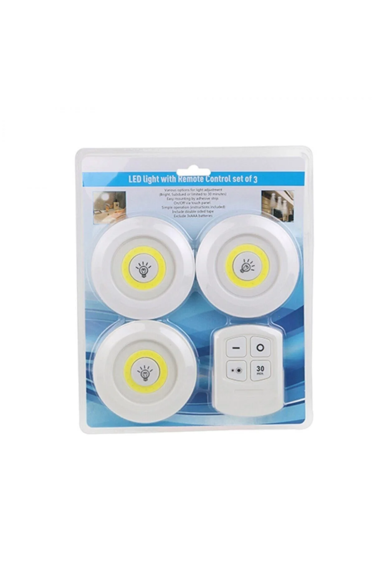 Watton Wt-364 Uzaktan Kumandalı Yapışkanlı Led Spot Lamba