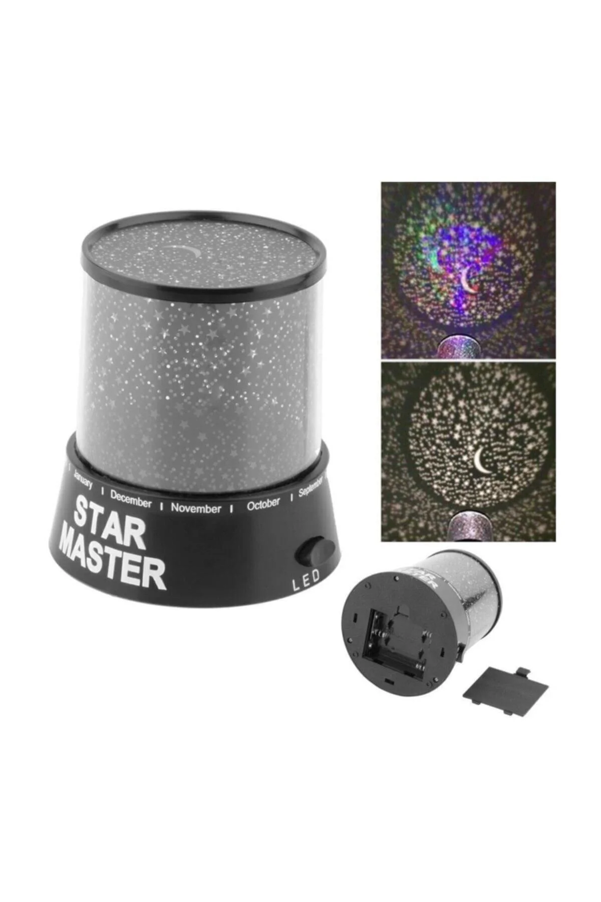 Gece Lambası Star Master Siyah Projeksiyon Led Yansıtma Starmaster - PEKSHOP Görsel 2