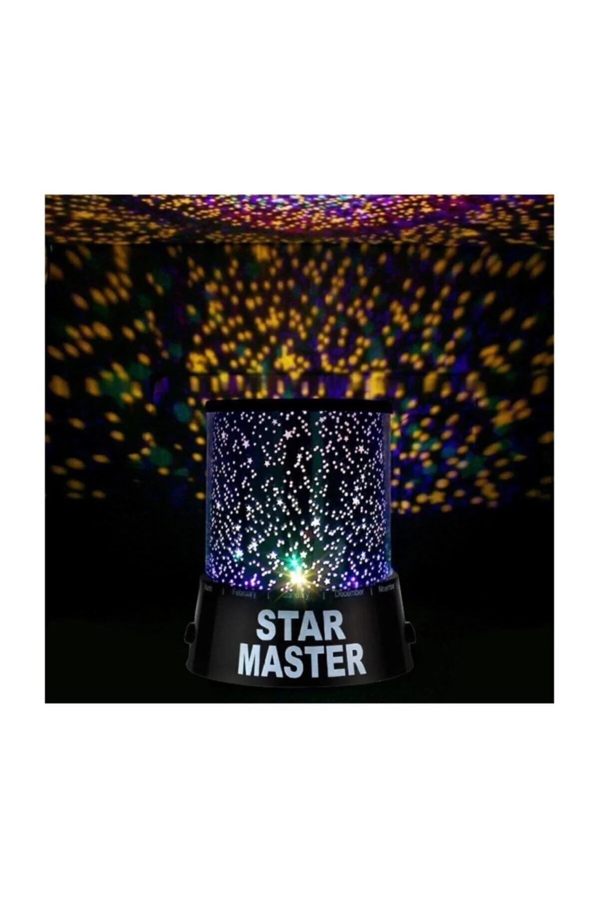 Gece Lambası Star Master Siyah Projeksiyon Led Yansıtma Starmaster - PEKSHOP Görsel 3