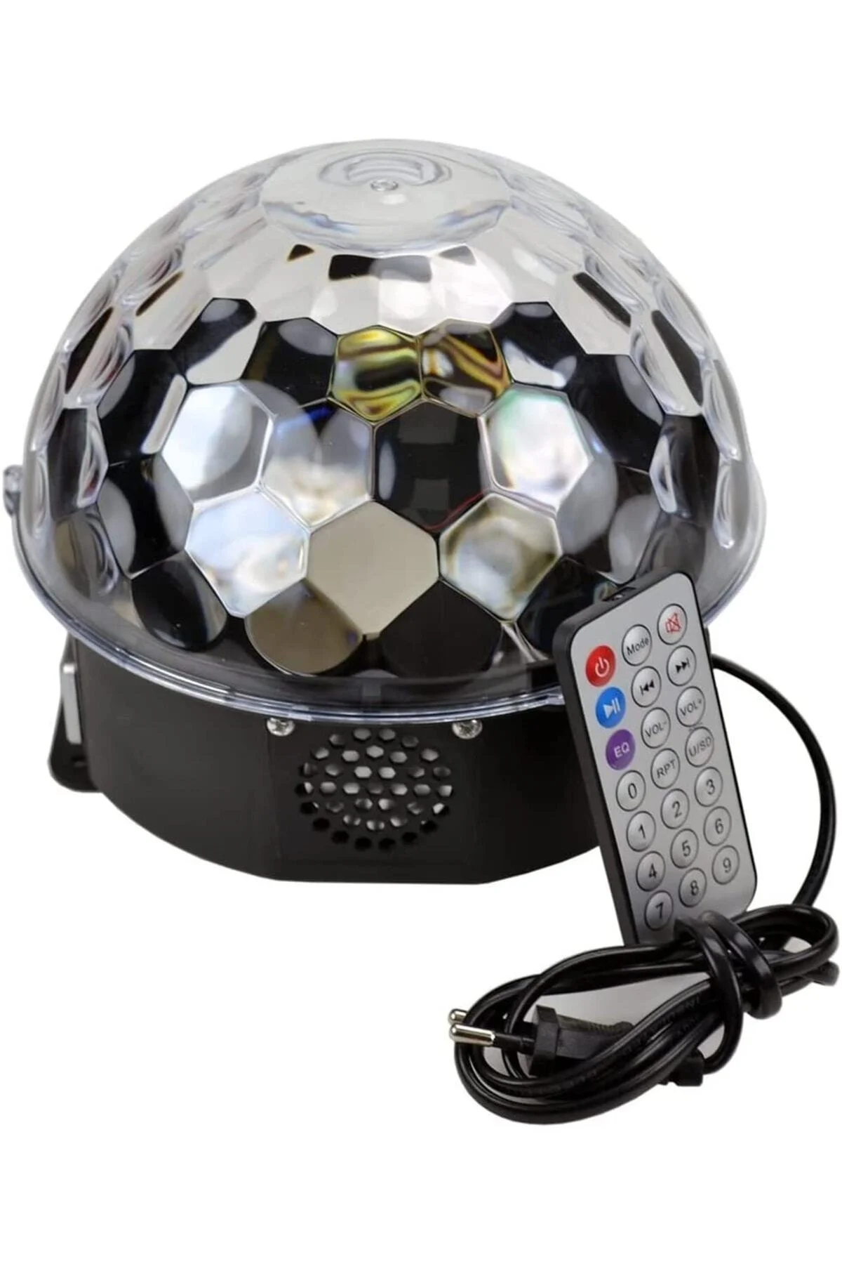Parti Malzemesi Sese Duyarlı Bluetoothlu Led Küre Disko Topu Renkli Işıklı Lazer