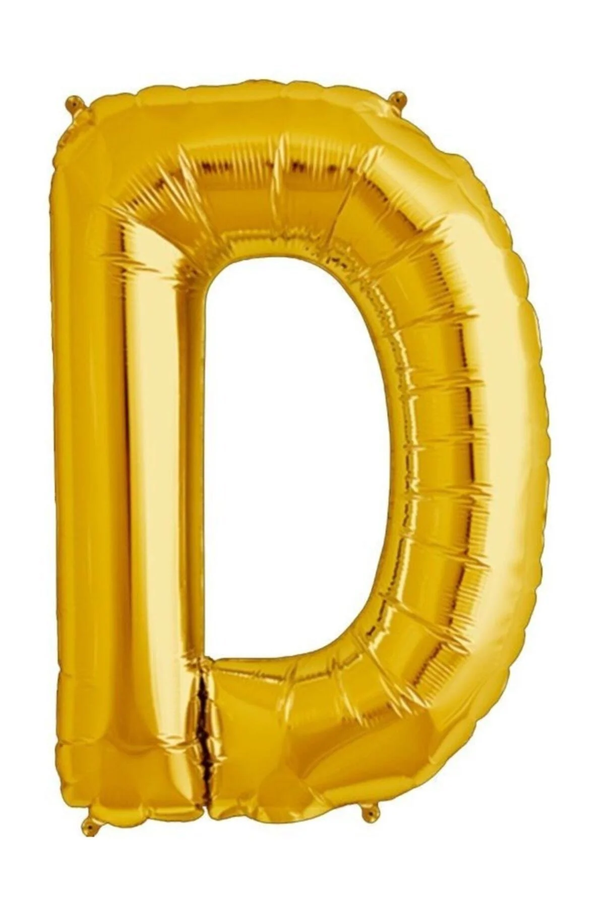 D Harfi Altın (Gold) Rengi Folyo Balon 40 Inc 100 Cm