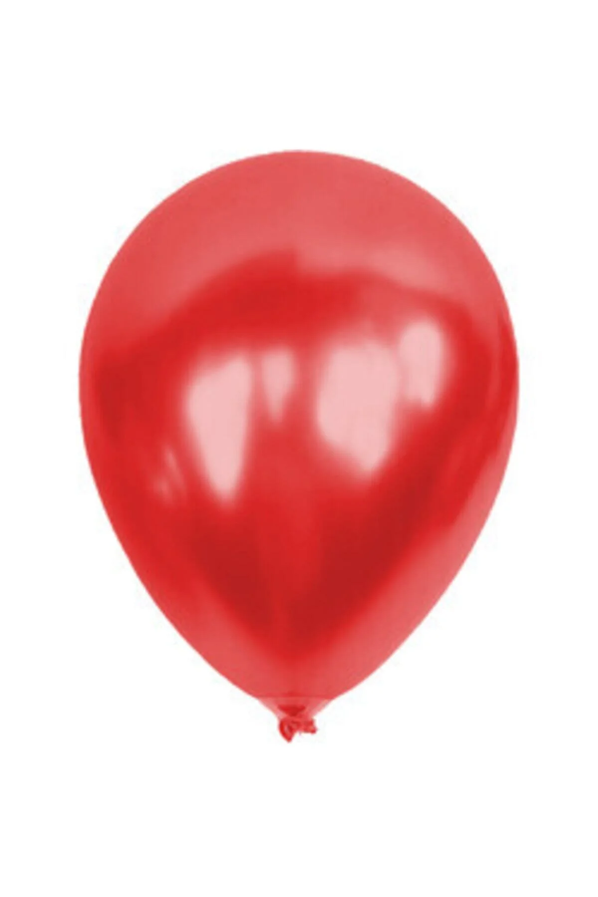 12 Inç Standart Boy Metalik Balon 50 Adet Kırmızı