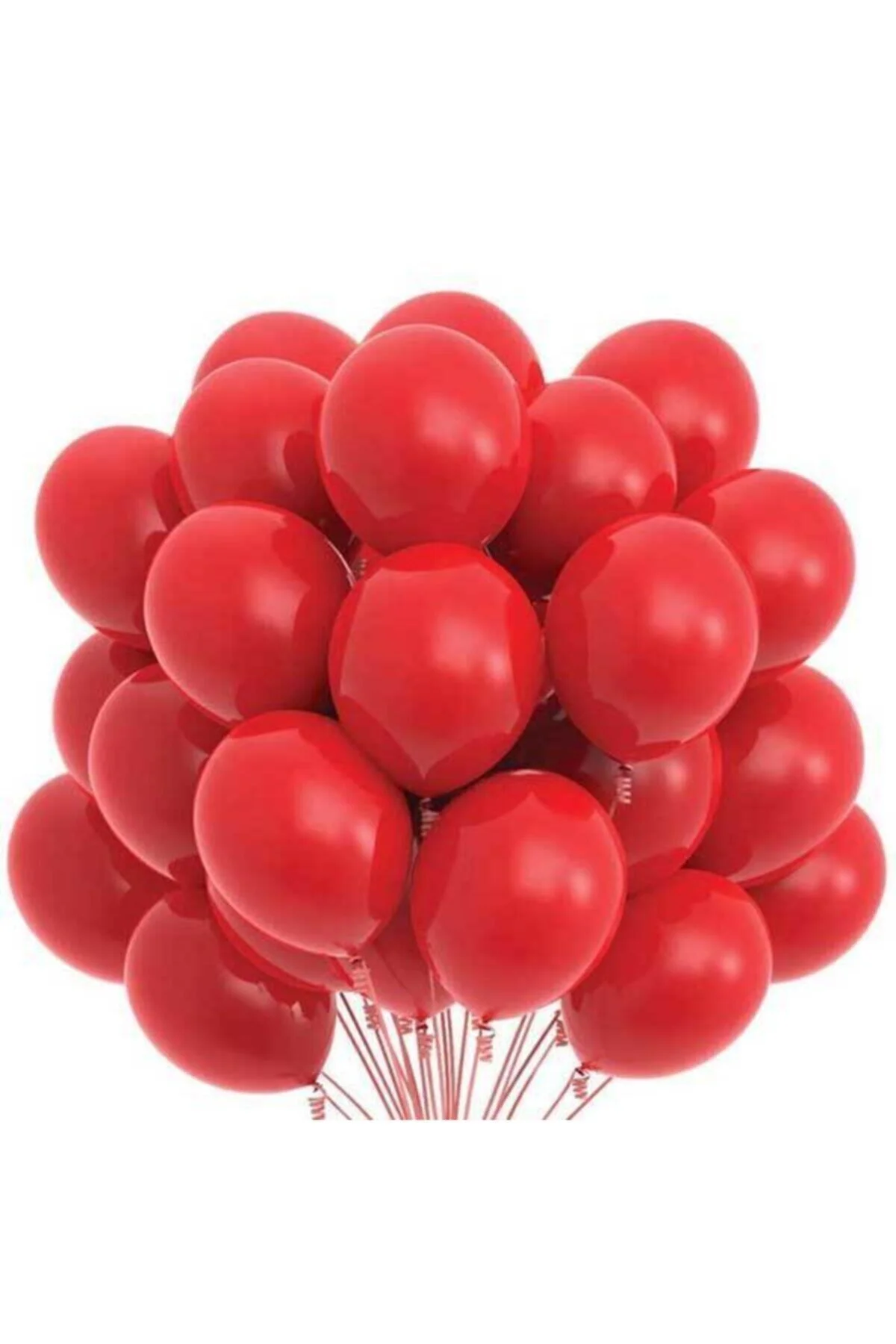 12 Inç Standart Boy Pastel Balon 10 Adet Kırmızı