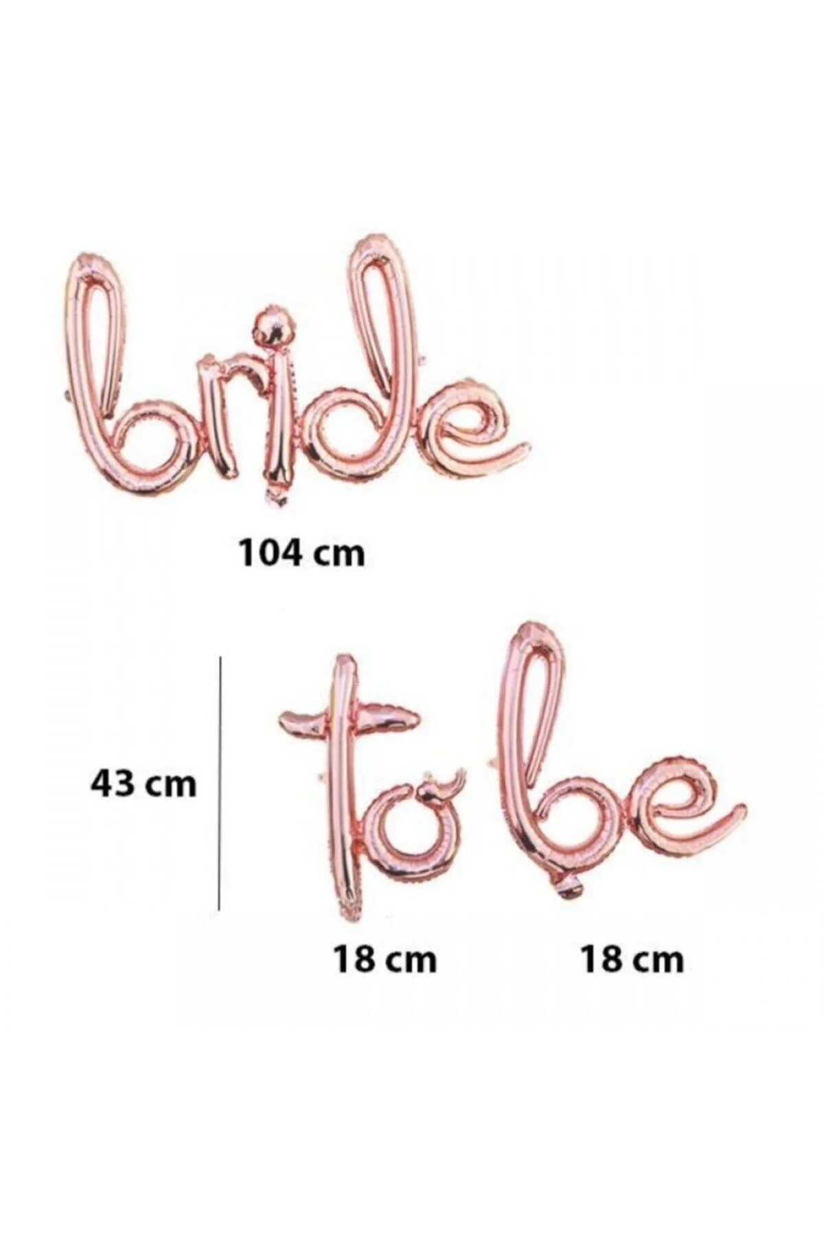 Bride To Be Folyo Balon Rose Gold