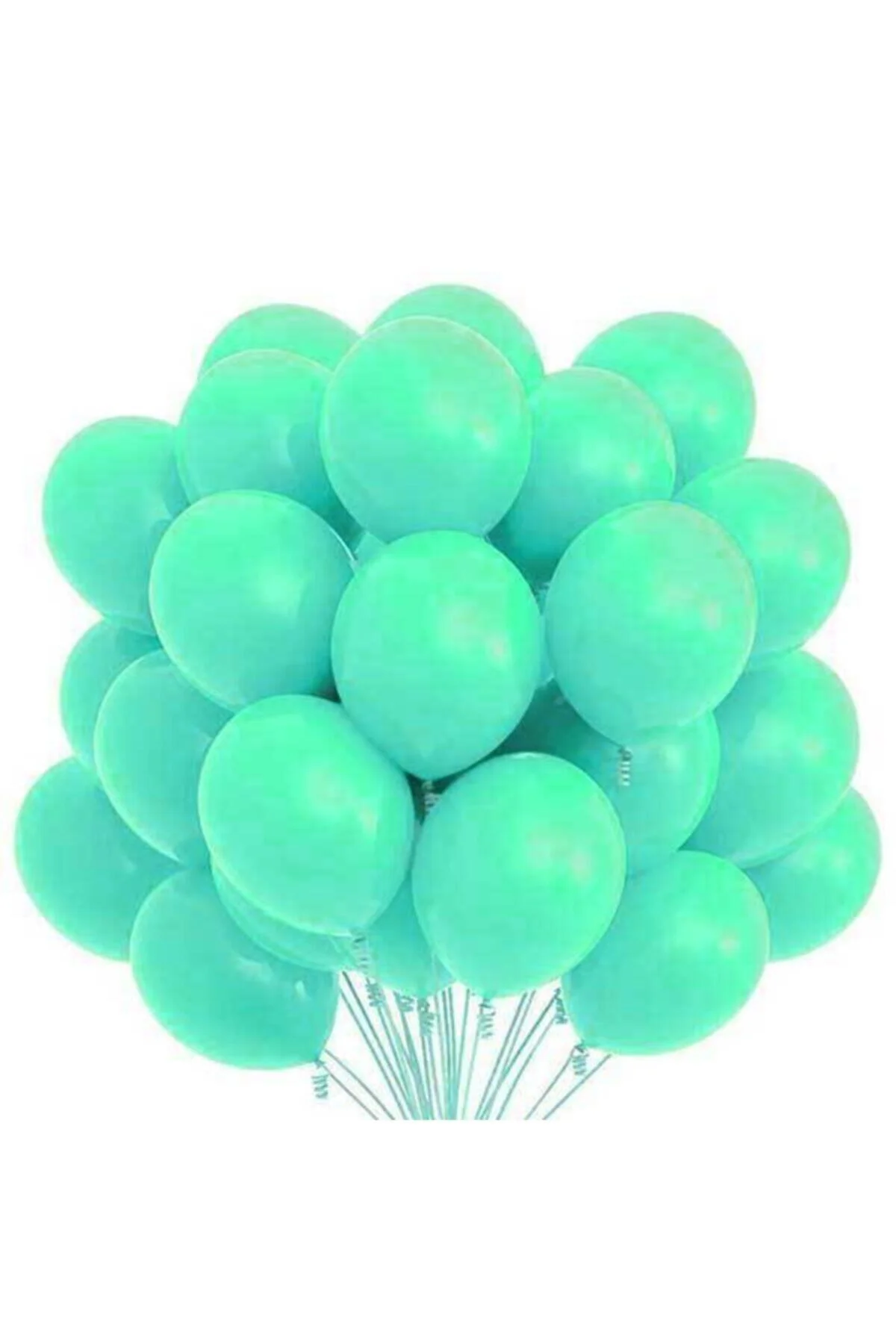12 Inç Standart Boy Pastel Balon 10 Adet Su Yeşili