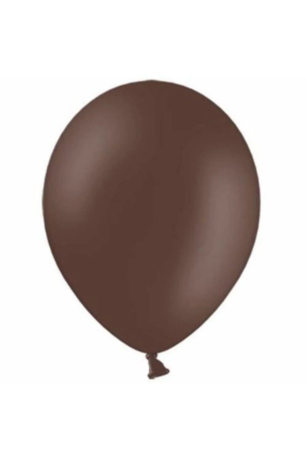 12 Inç Standart Boy Pastel Balon 10 Adet Kahverengi