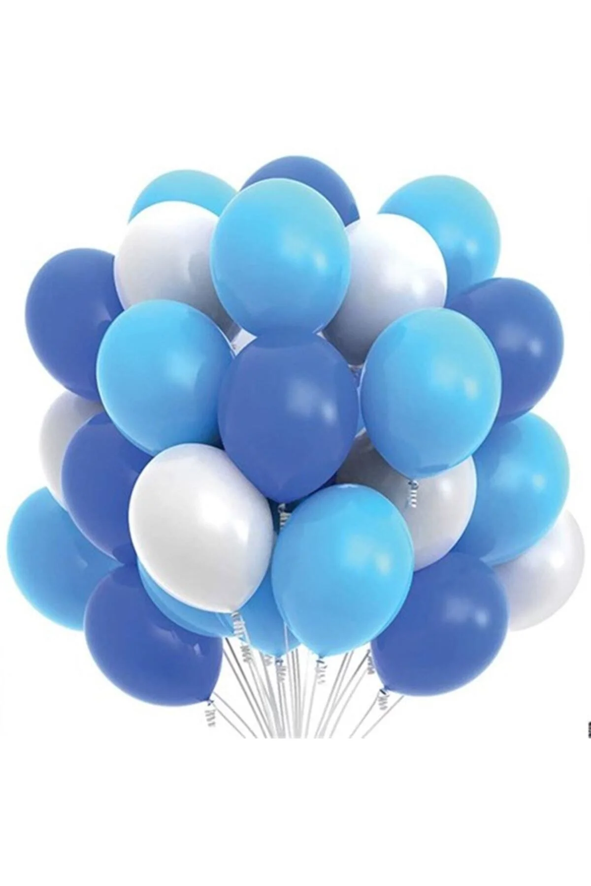 Mavi Beyaz Lacivert Balon 20 Adet