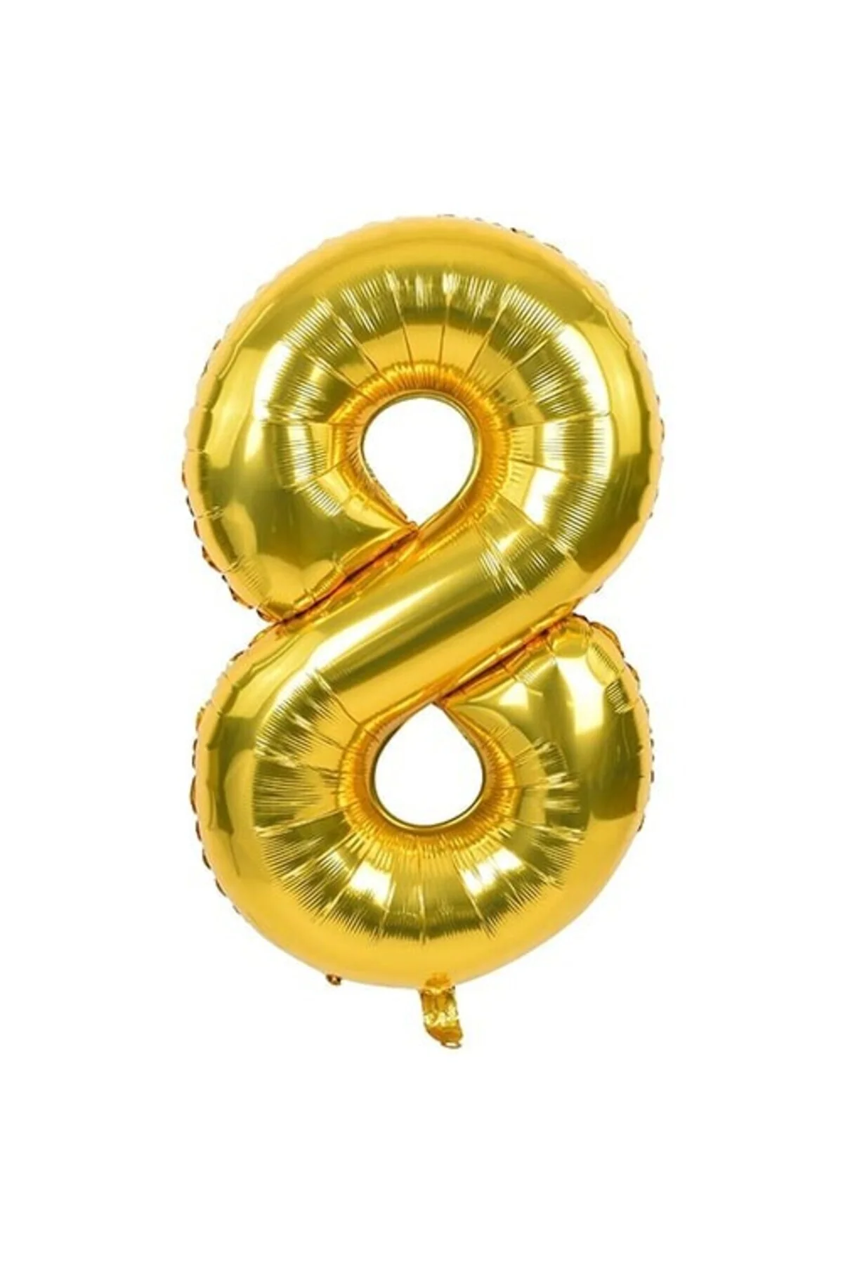 8 Rakam Folyo Gold Renk Balon Küçük 35 cm
