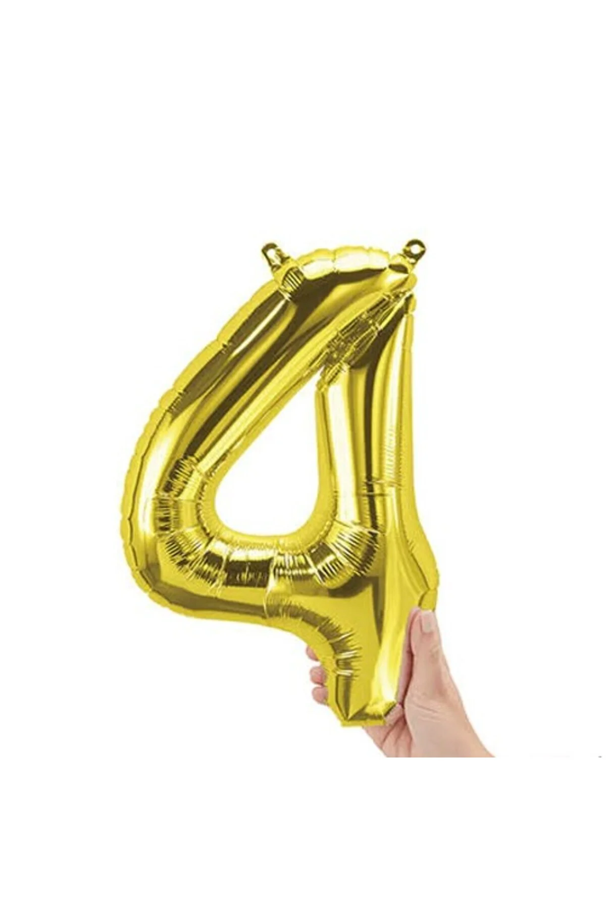8 Rakam Folyo Gold Renk Balon Küçük 35 cm - Partioutlet Görsel 5