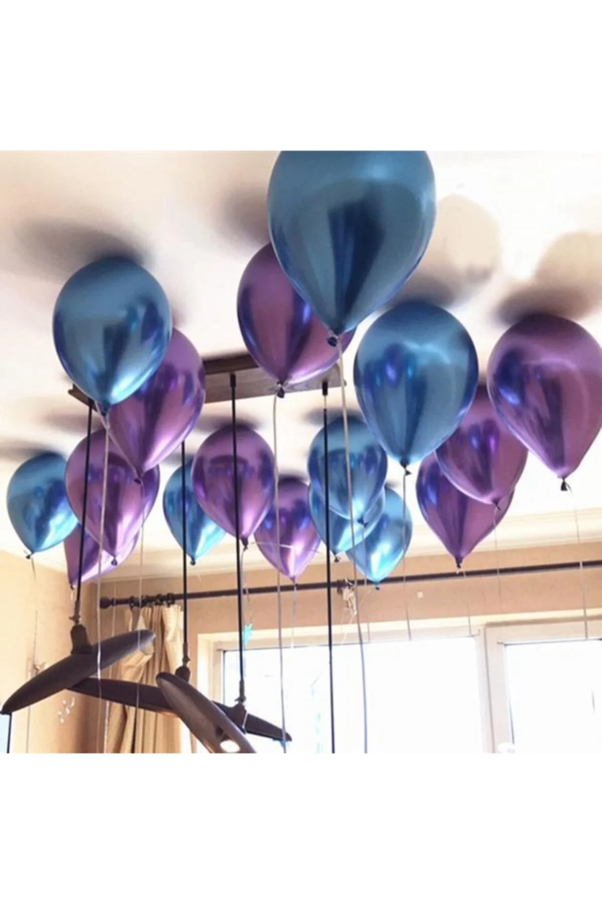 Mor Krom Balon 50 Adet - Partioutlet Görsel 2