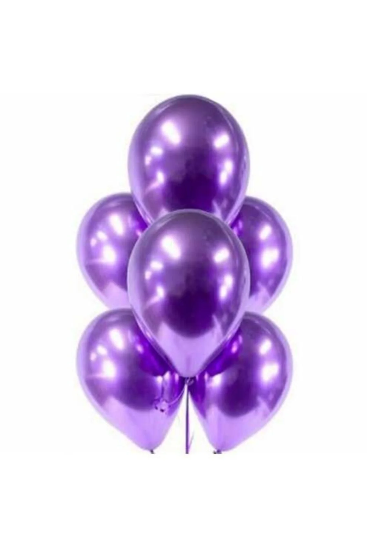 Mor Krom Balon 50 Adet - Partioutlet Görsel 3