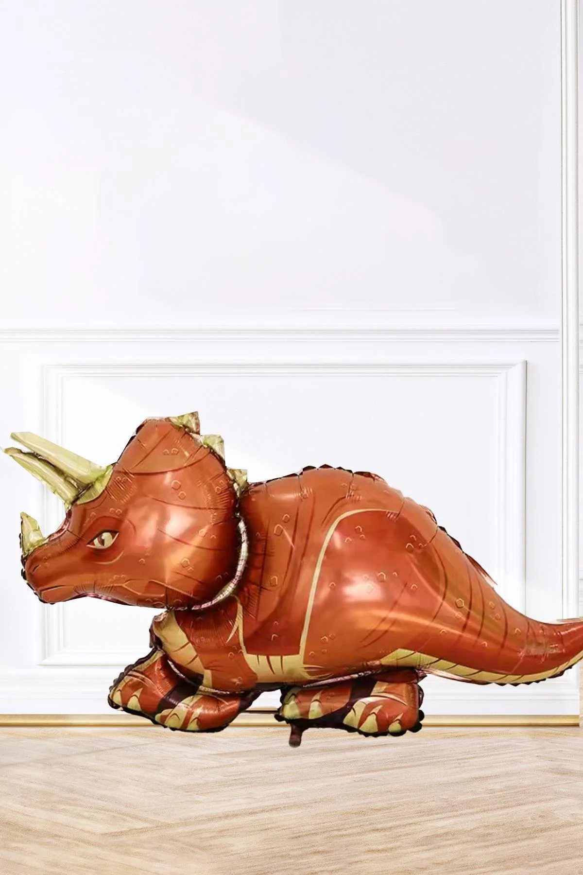 Dinozor Folyo Balon Triceratops Dinazor Balon Doğum Günü Balonu 110cm - PEKSHOP Görsel 3