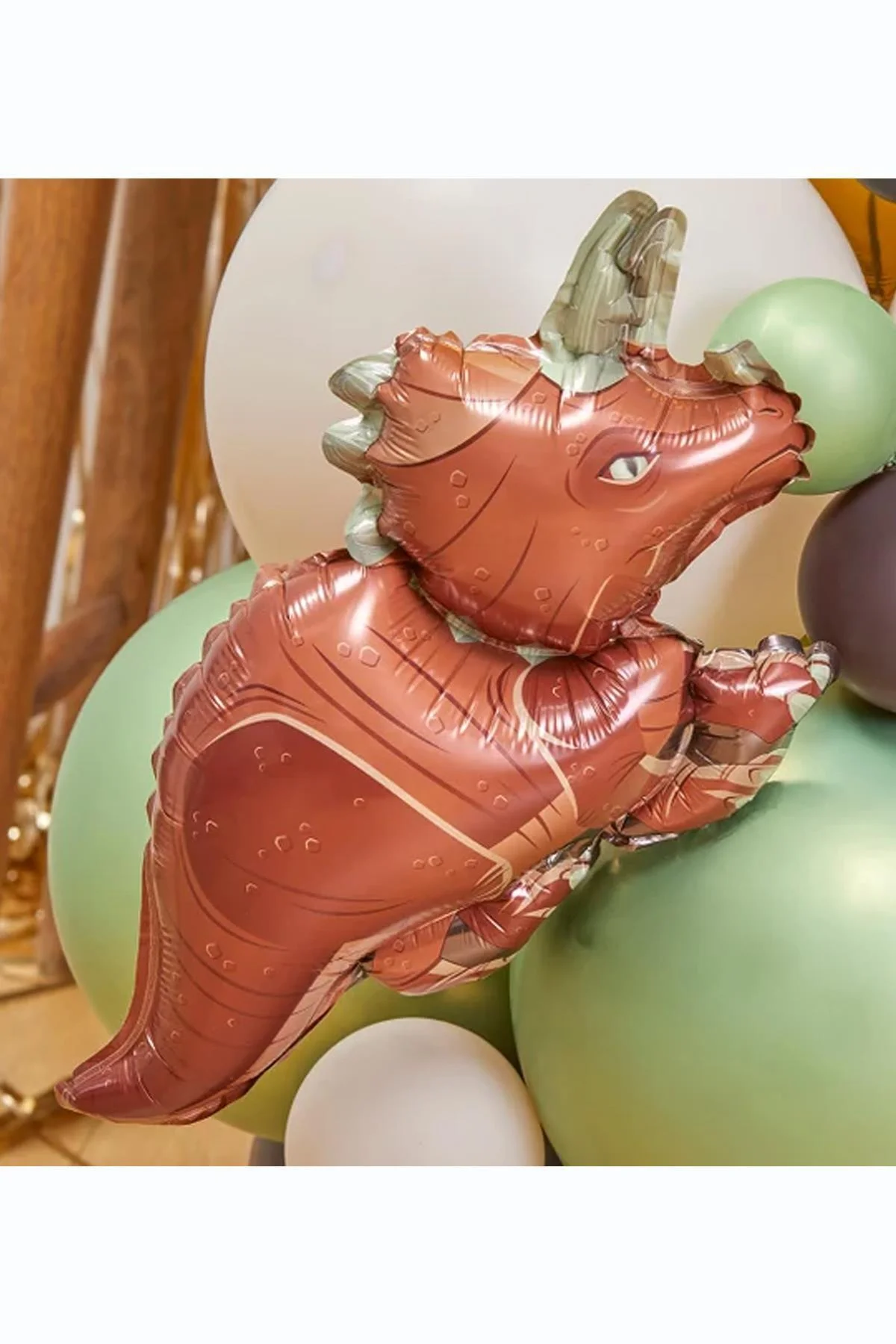 Dinozor Folyo Balon Triceratops Dinazor Balon Doğum Günü Balonu 110cm - PEKSHOP Görsel 6