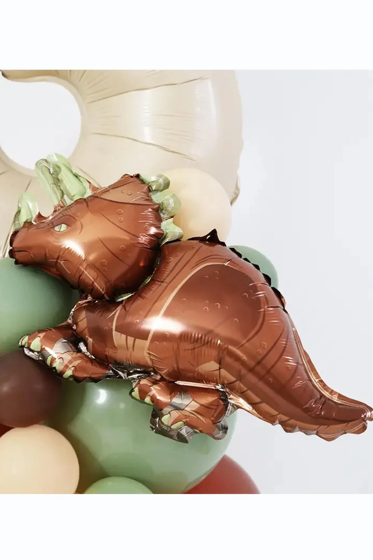 Dinozor Folyo Balon Triceratops Dinazor Balon Doğum Günü Balonu 110cm - PEKSHOP Görsel 7