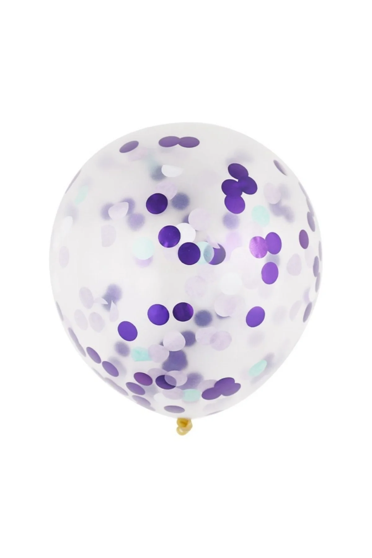 Pazarız Konfetili Balon Pullu Şeffaf Balon Seti 30 Adet - pazariz Görsel 6
