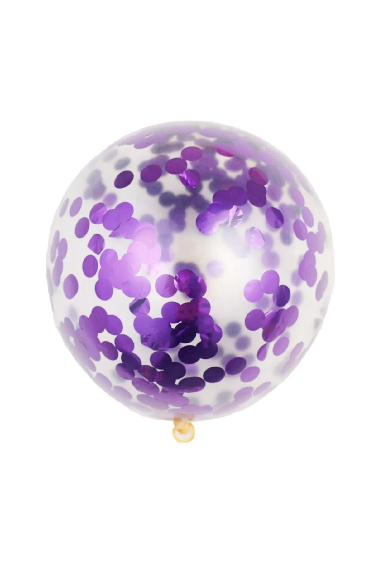 Pazarız Konfetili Balon Pullu Şeffaf Balon Seti 30 Adet - pazariz Görsel 5
