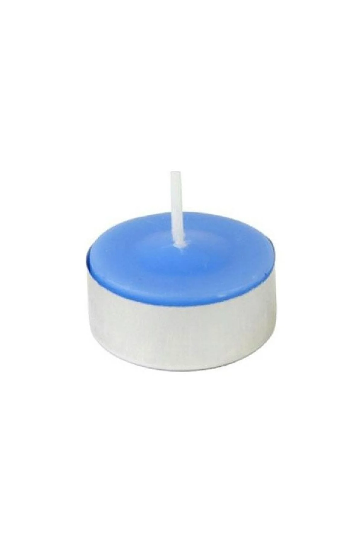 Mavi Yuvarlak Tealight Mum