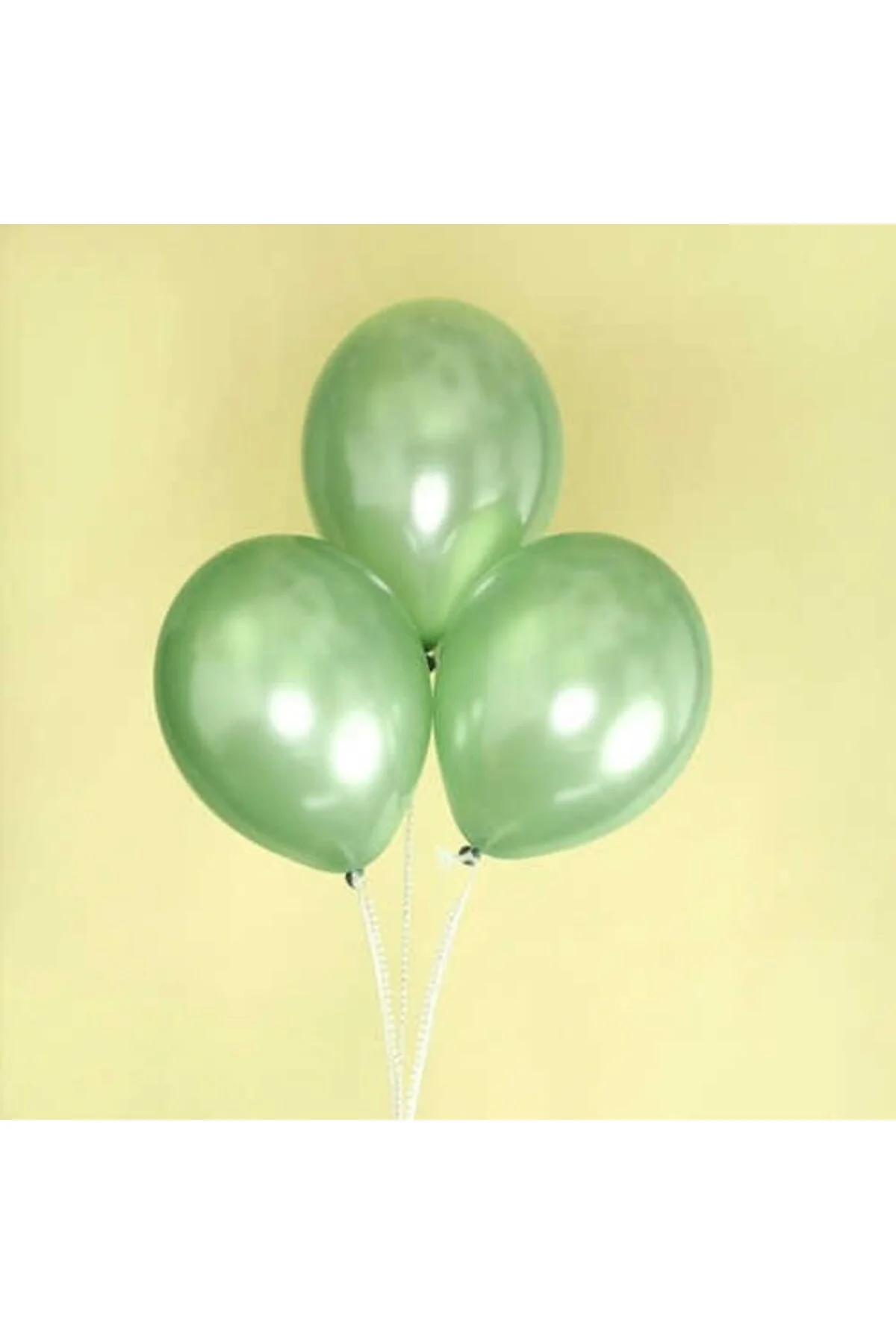 Yeşil Metalik Balon 20 Adet - Partioutlet Görsel 3