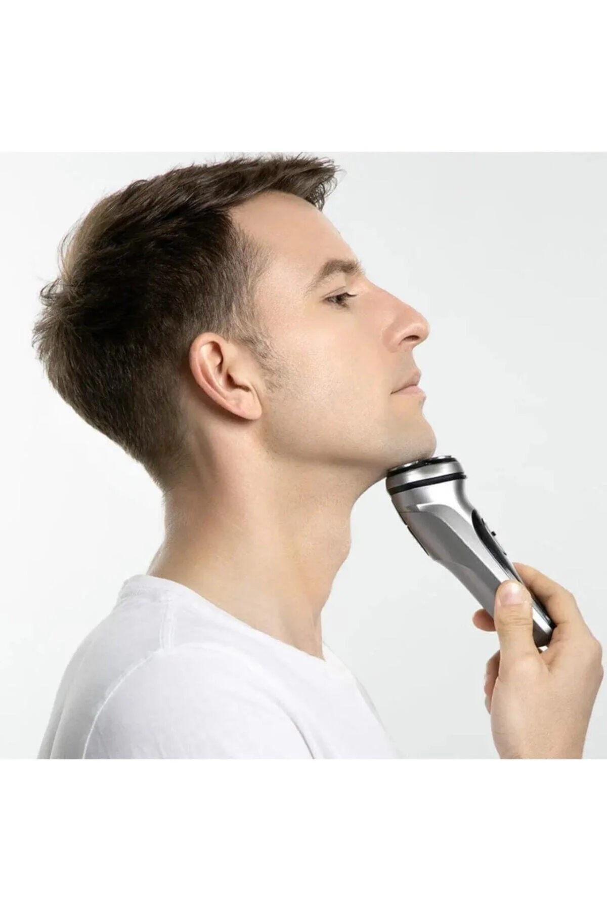 3d Başlıklı Şarjlı Traş Makinası Kablosuz Type-c Şarj Girişli Mor - pazariz Görsel 4