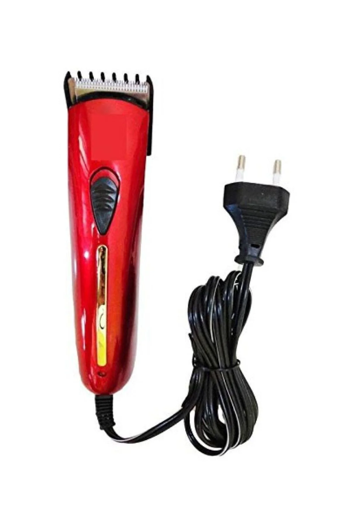 Saç Kesme Tıraş Makinesi, Elektrikli Saç Tıraş Makinesi Şarjlı Değildir Kırmızı - pazariz Görsel 6