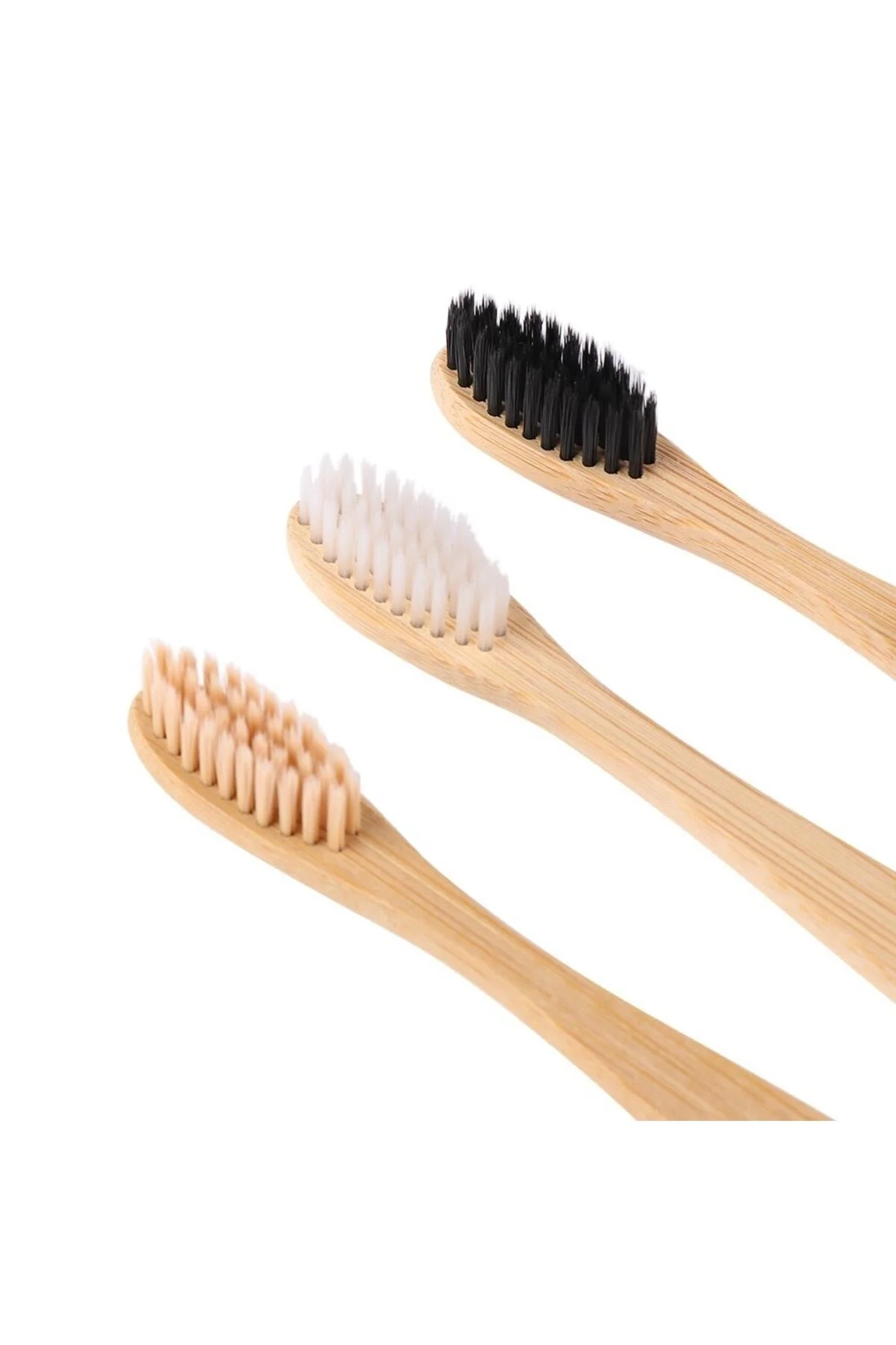 Vegan Bambu Diş Fırçası %100 Bioçözünür Naturel Sap Doğal Ürünler 5 Ad