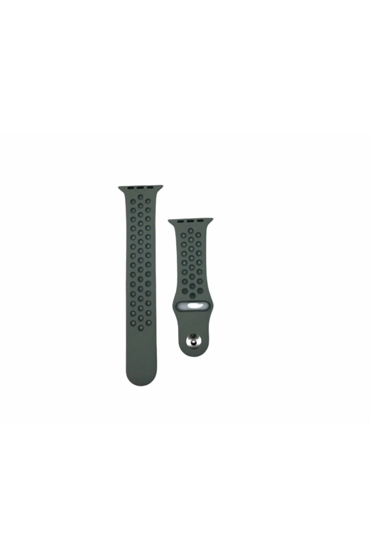 Watch Uyumlu Silikon Delikli Kordon Kayış 42-44 Mm - pazariz Görsel 2