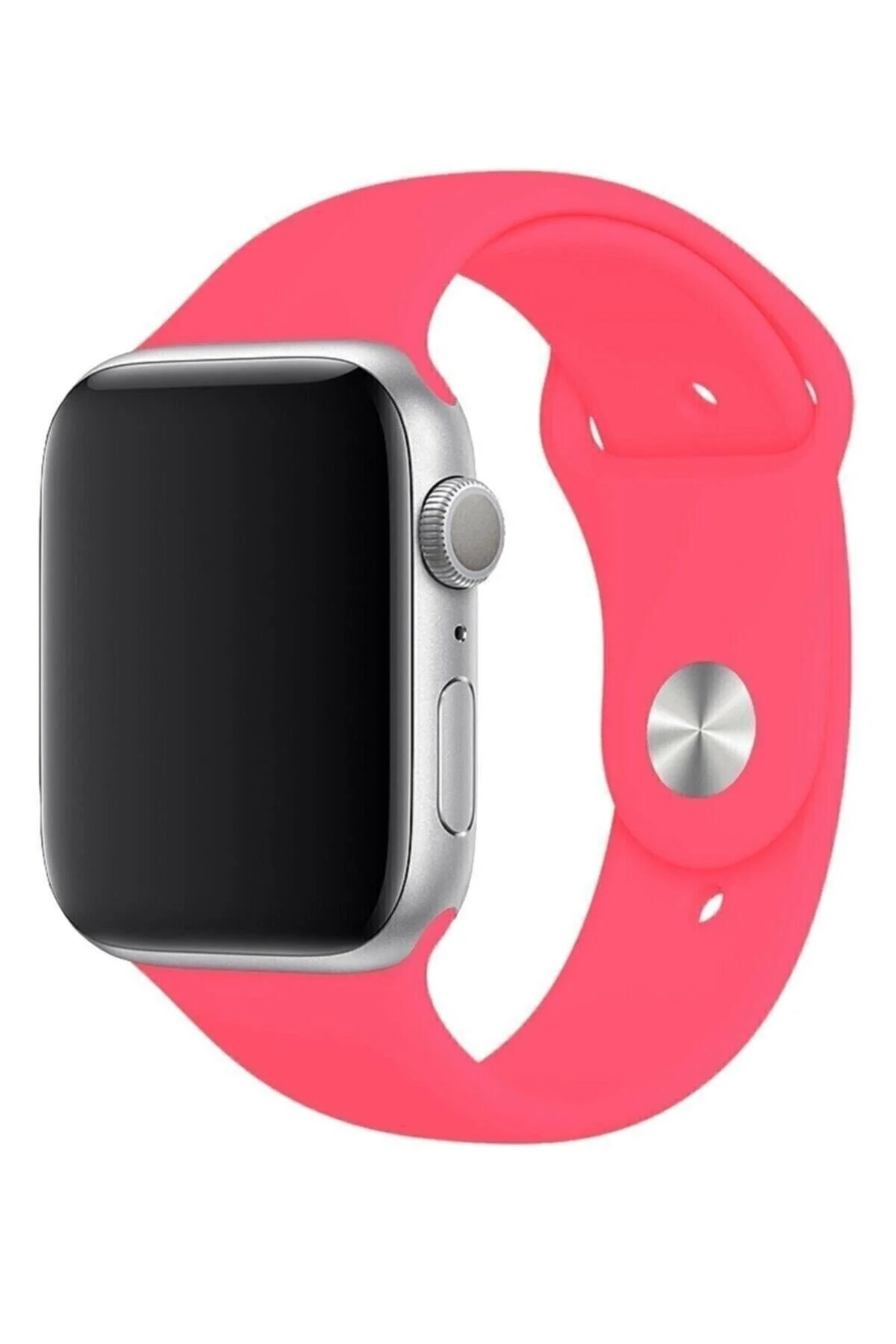 Apple Watch Uyumlu1 2 3 4 5 6 7 Se 38mm Uyumlu Klasik Silikon Kordon Kayış Kayalık Barbie Pink